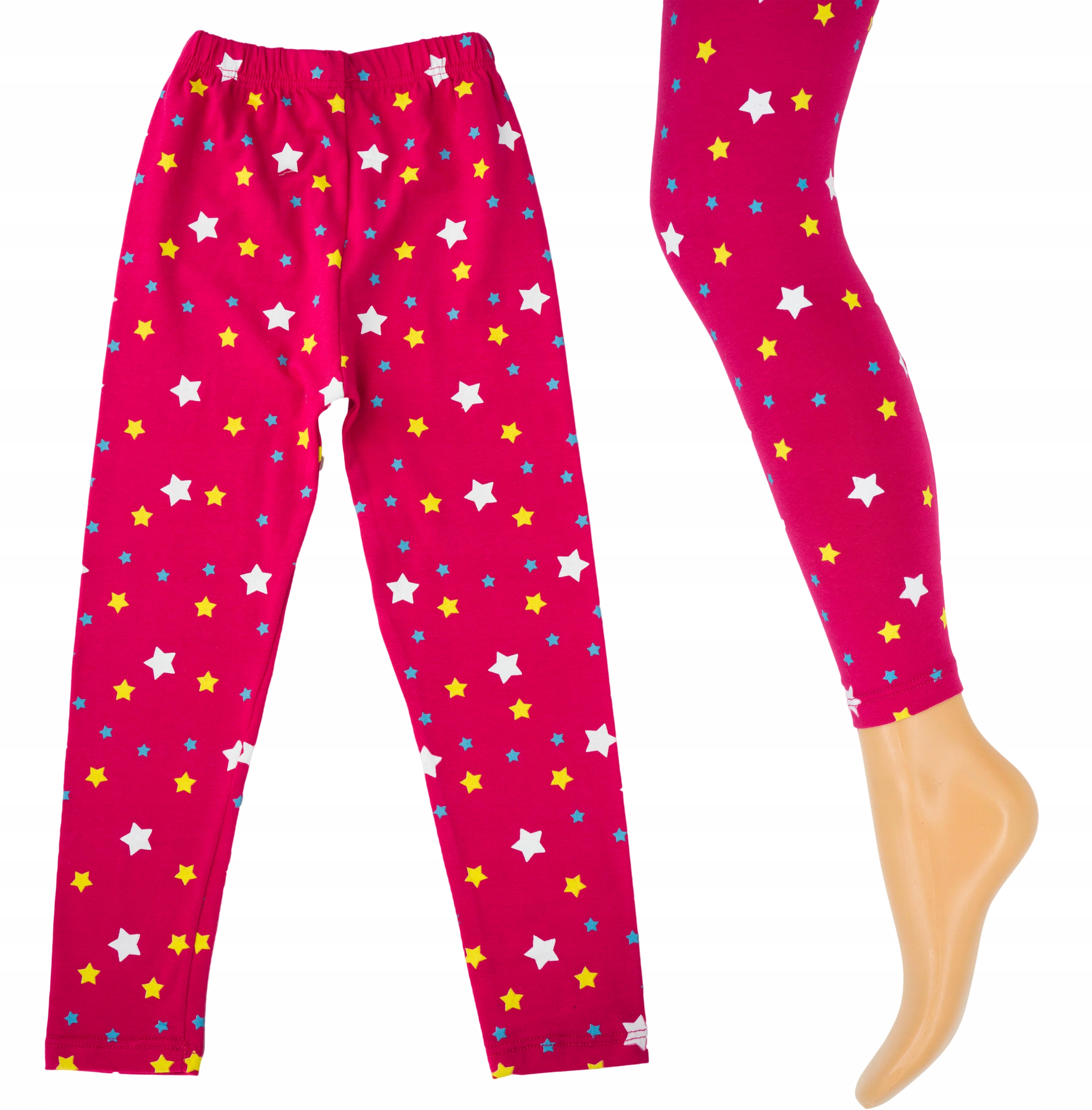 

Z180 Getry legginsy długie gwiazdki 116