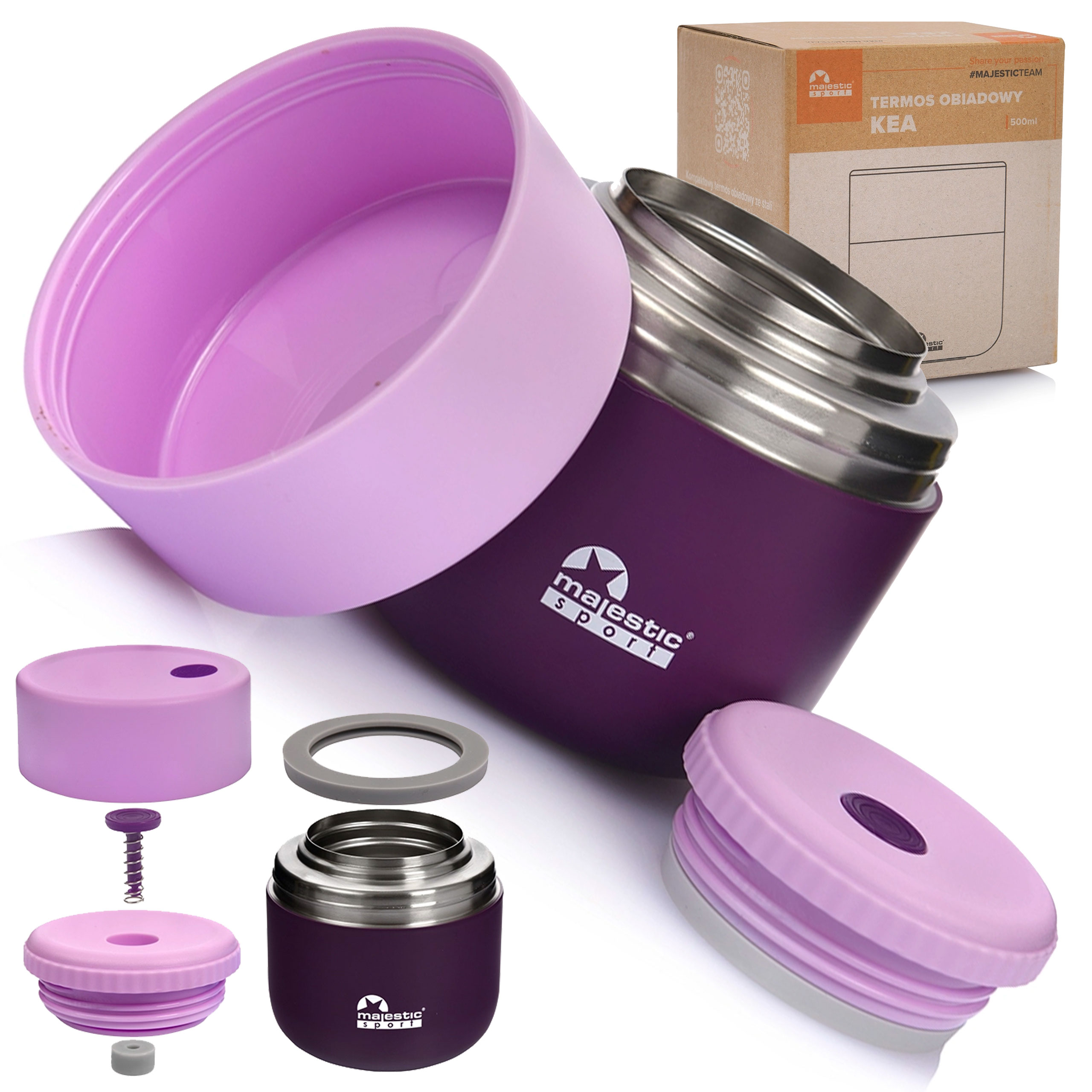 MAJESTIC SPORT Kea столовая посуда термос для школы работы ланч-бокс 500 мл