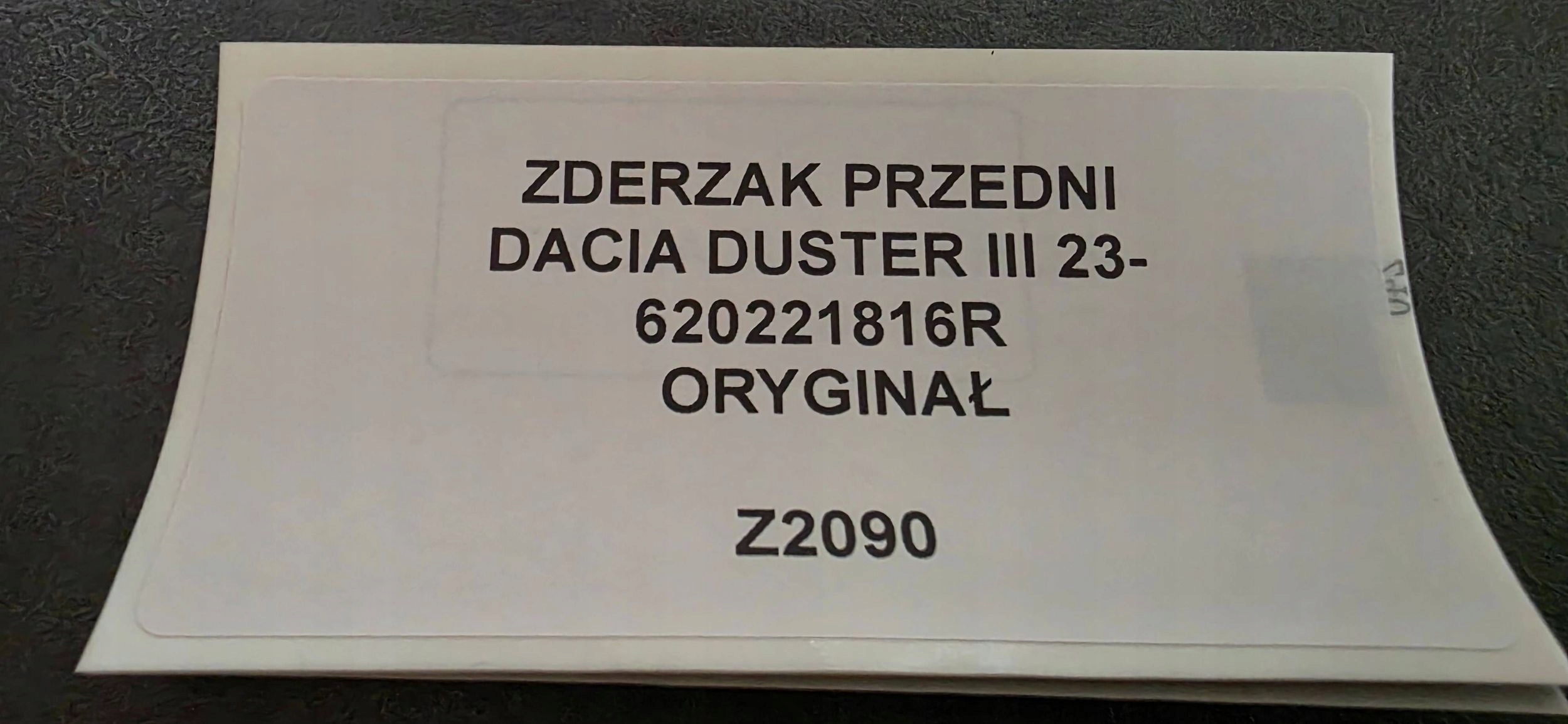 front bumper DACIA DUSTER III 23- original 629221816R