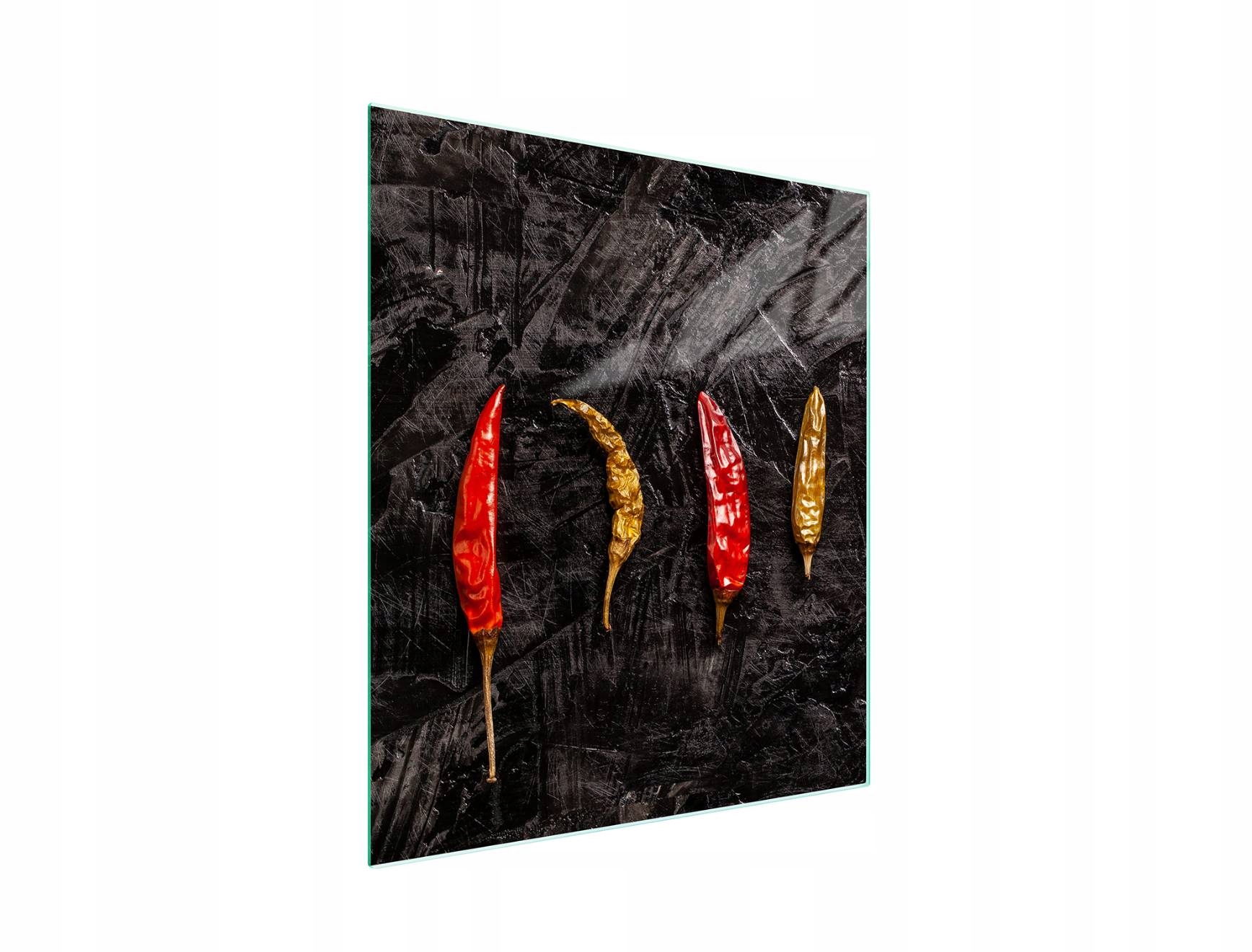 Skleněná Krájecí Deska 45x52 Chilli Tvrzené Sklo 7v1