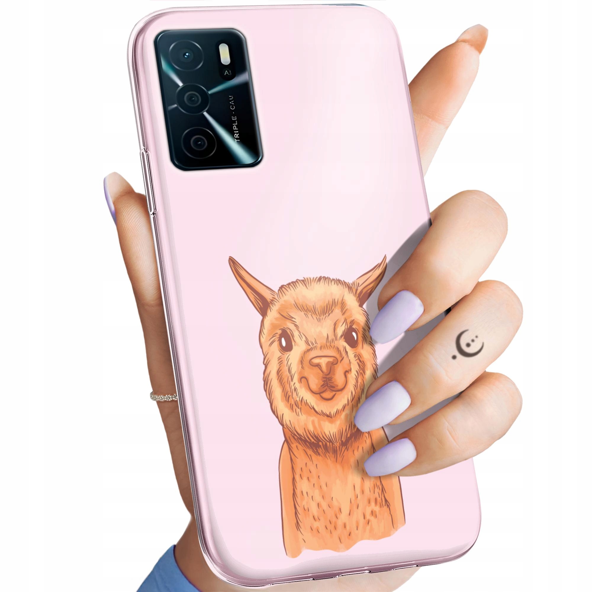 Etui Do Oppo A16 A16S Lama Alpaka Andy Obudowa Pokrowiec Case