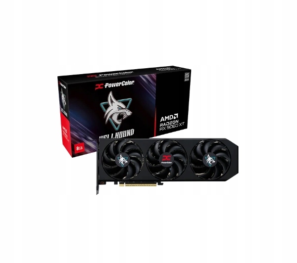 Karta graficzna PowerColor Hellhound Radeon Rx 9060 Xt 8GB GDDR6 128bit Fsr