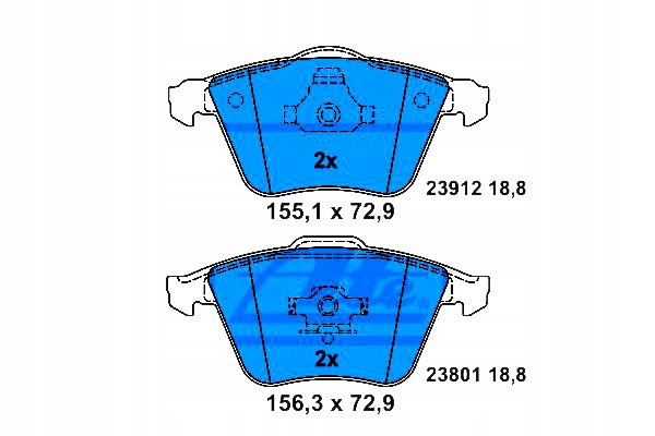 Ate Brzdové Destičky Volvo Přední C70 S40 V40 V50 0