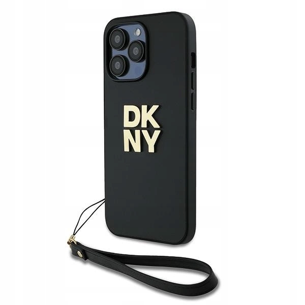Pouzdro Dkny Wrist Strap Stock Logo pro iPhone 14 Pro černé