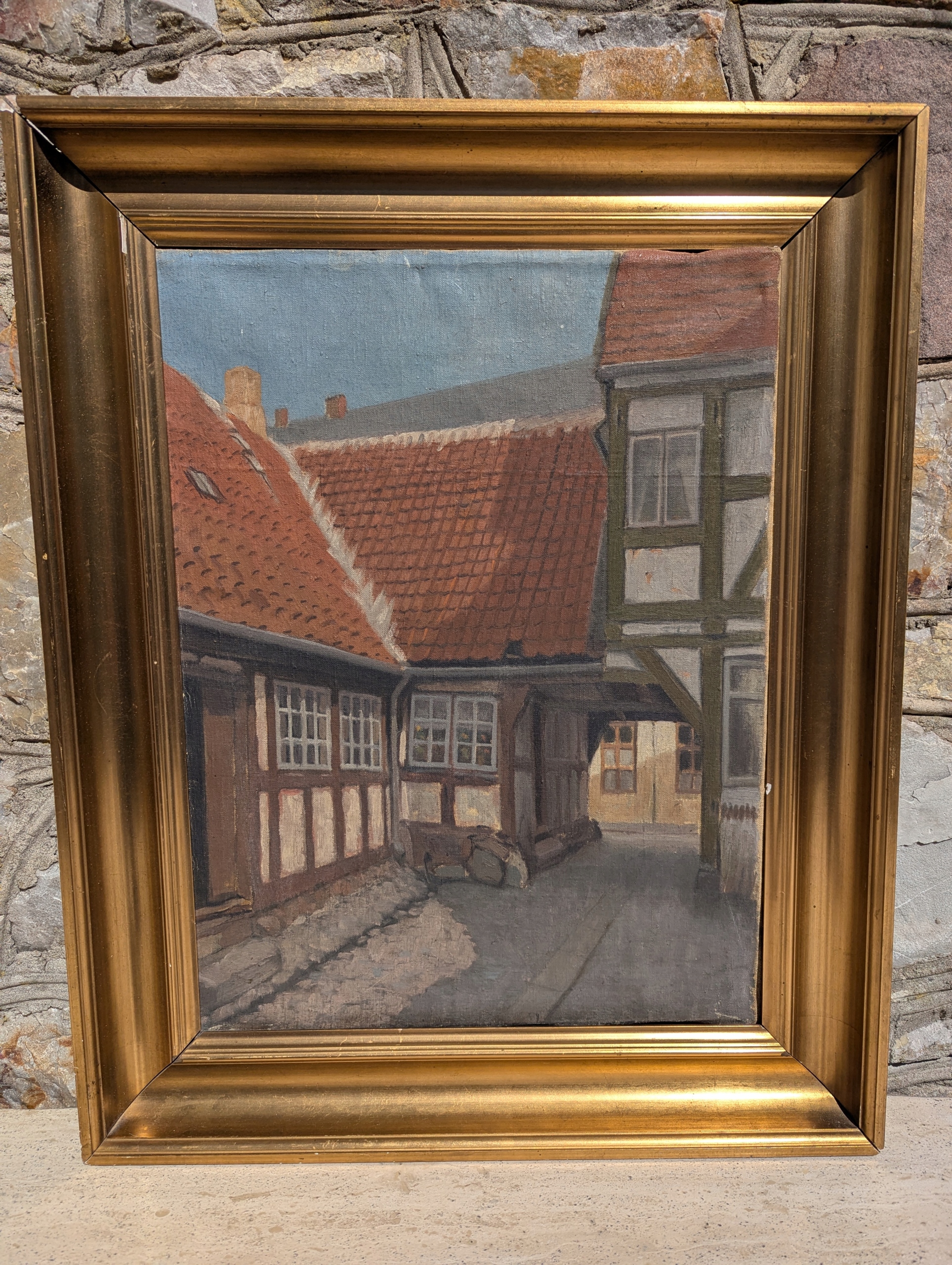 Weduta Obraz Olejny Złota Rama Artviking