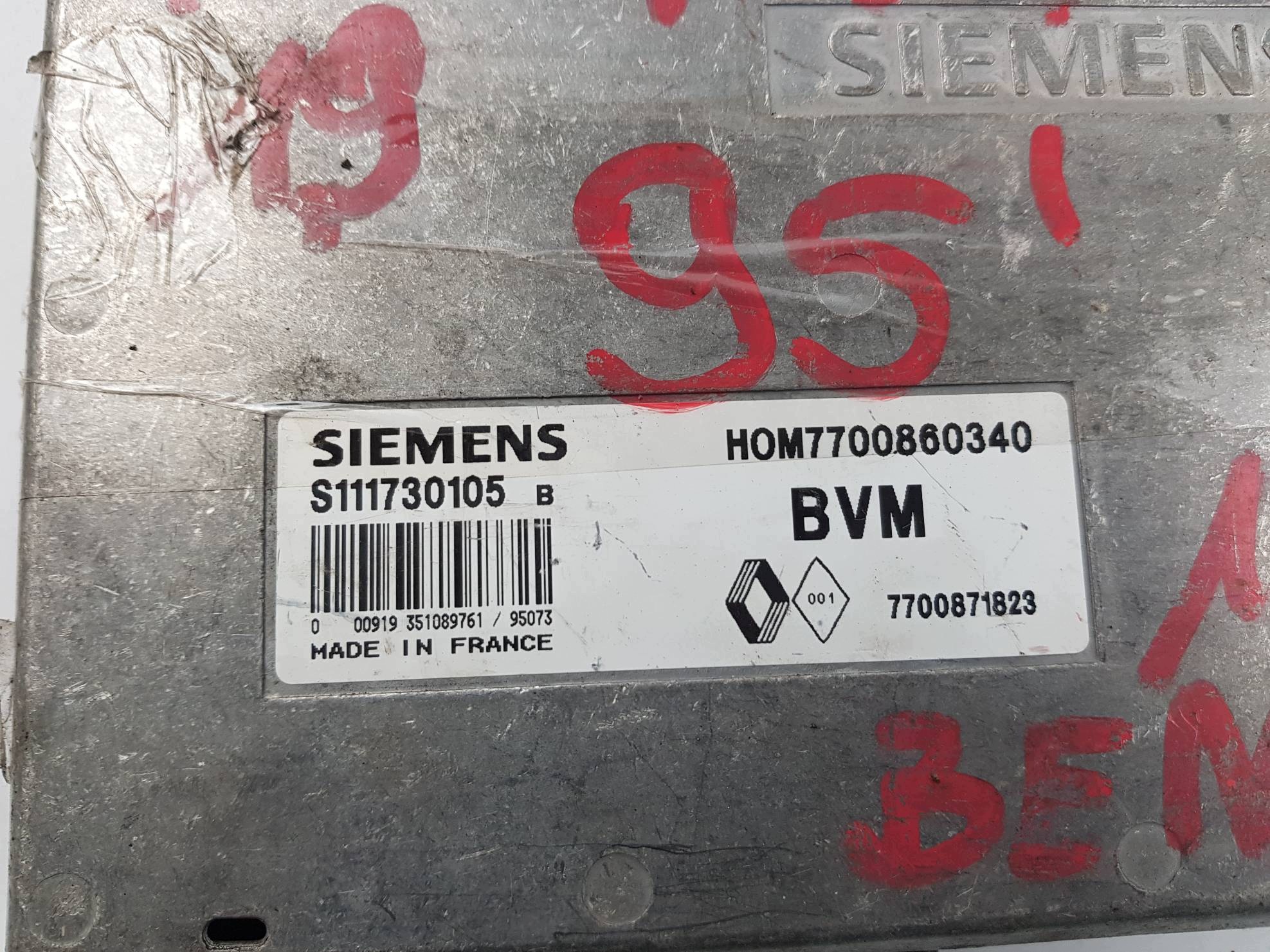 computer motore ECU 7700860340 RENAULT