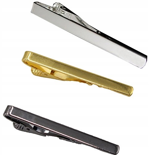 ELEGANCKA SPINKA do KRAWATA - KOLOR TYLKO ZŁOTY I CZARNY Kamień Bez kamienia