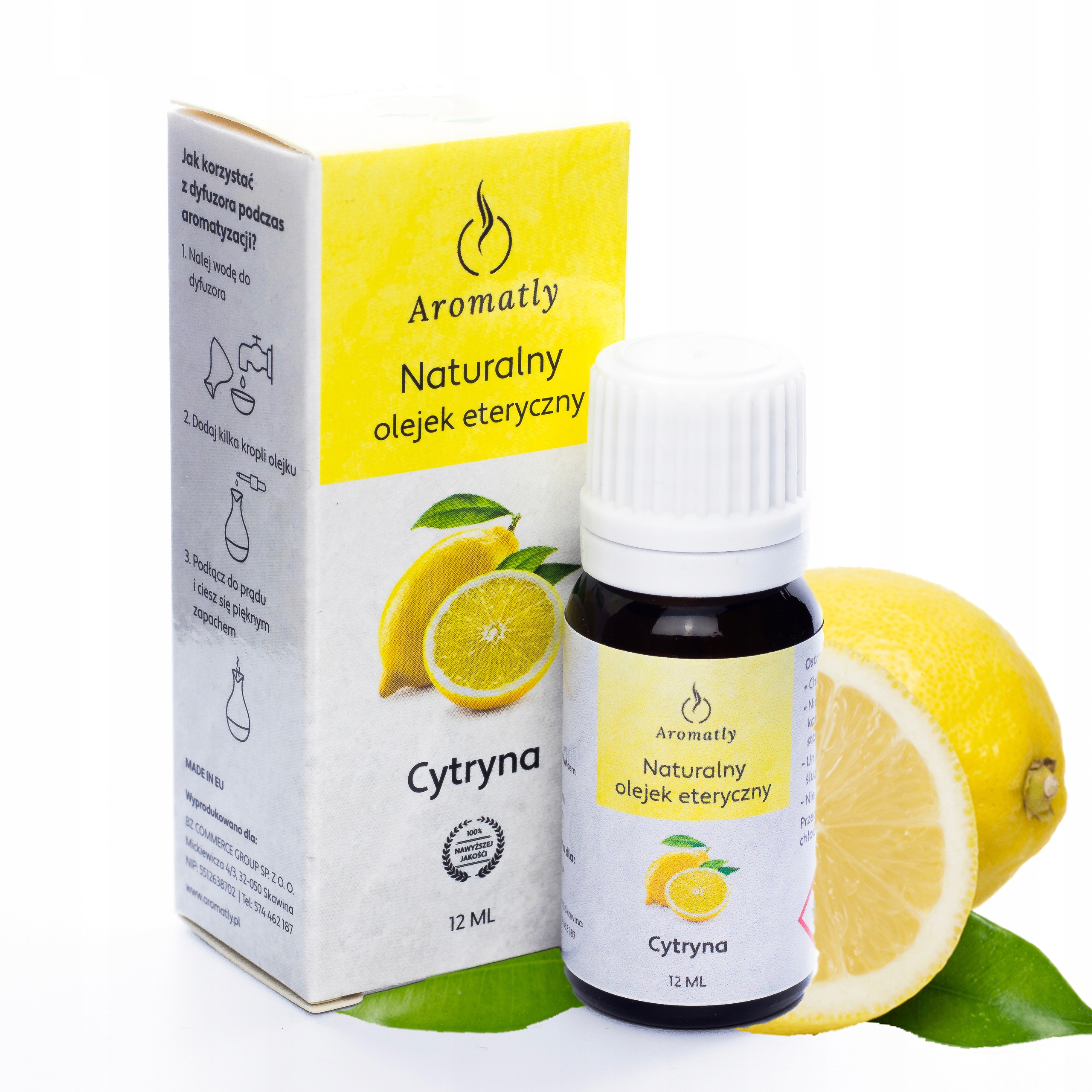 

Aromatly Naturalny Olejek Eteryczny Cytrynowy