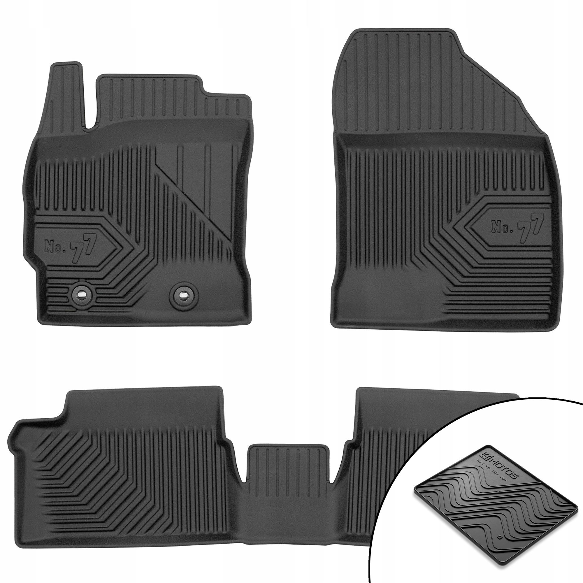 Dywaniki gumowe No.77 Toyota Auris II 2012-2018 mata