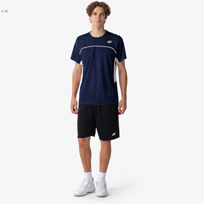 Yonex pánská tenisová sportovní košile modrá L
