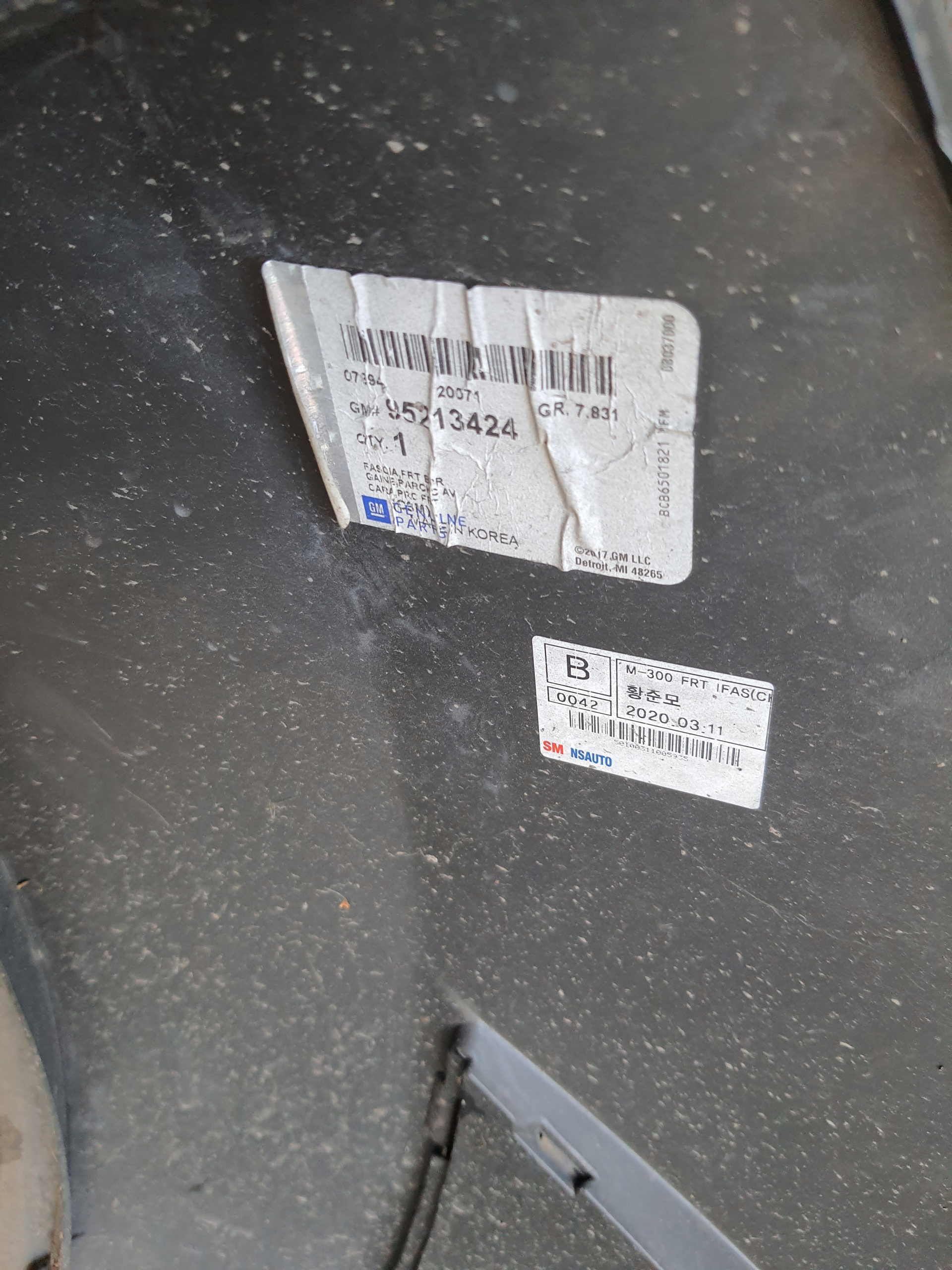 CHEVROLET SPARK M300 09-12 bumper