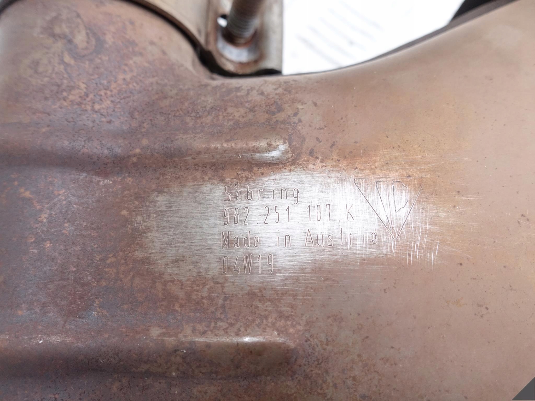 PORSCHE 718 982 BOXSTER CAYMAN 17- pipe end exhaust pipe