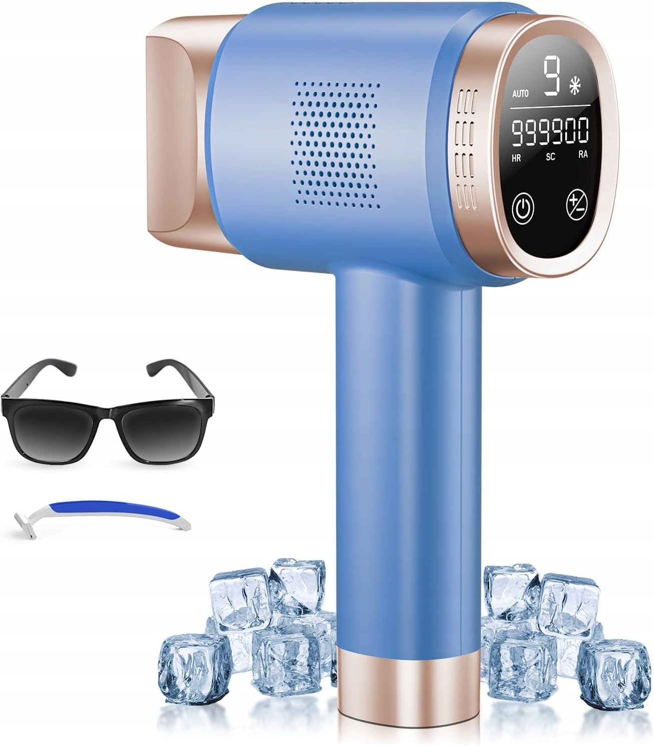 Oupseen Ipl Laserový epilátor s chladicím systémem, modrá