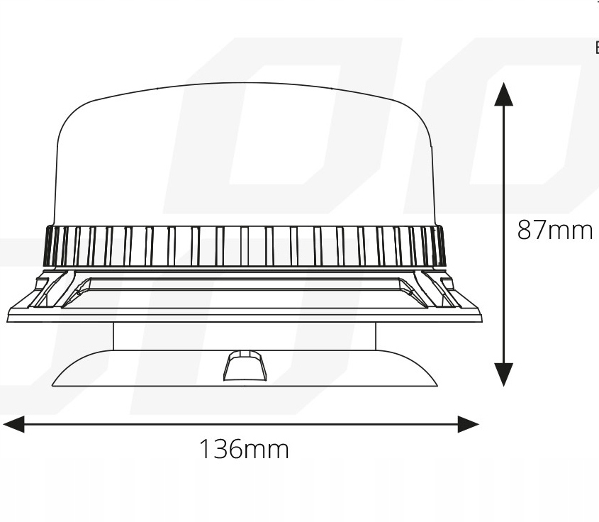 LAMPA BLYSKOWA OSTRZEGAWCZA KOGUT LED 12 24 MAGNES Part number 02295