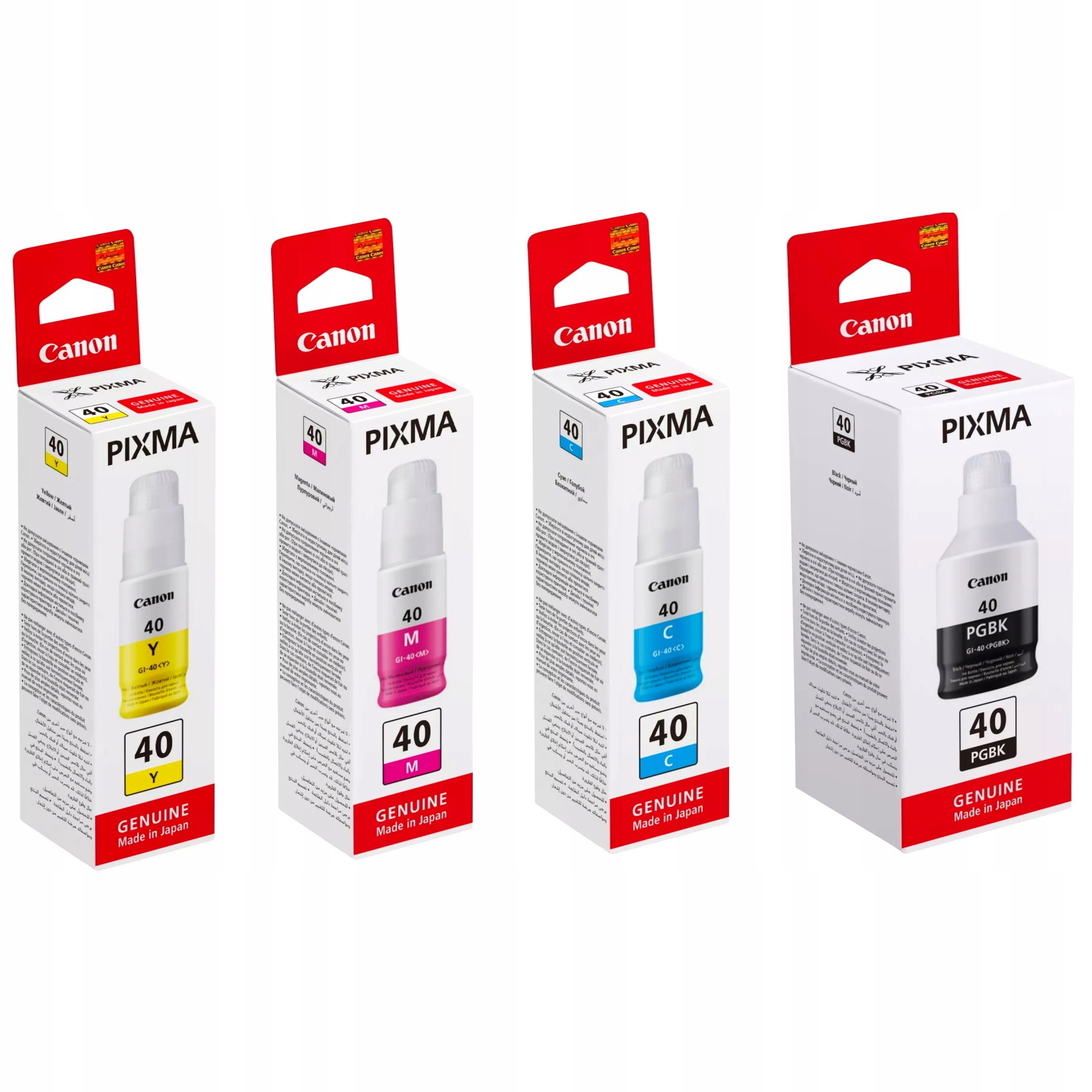 

Tusze Canon GI-40PGBK GI-40M GI-40C GI-40Y G5040