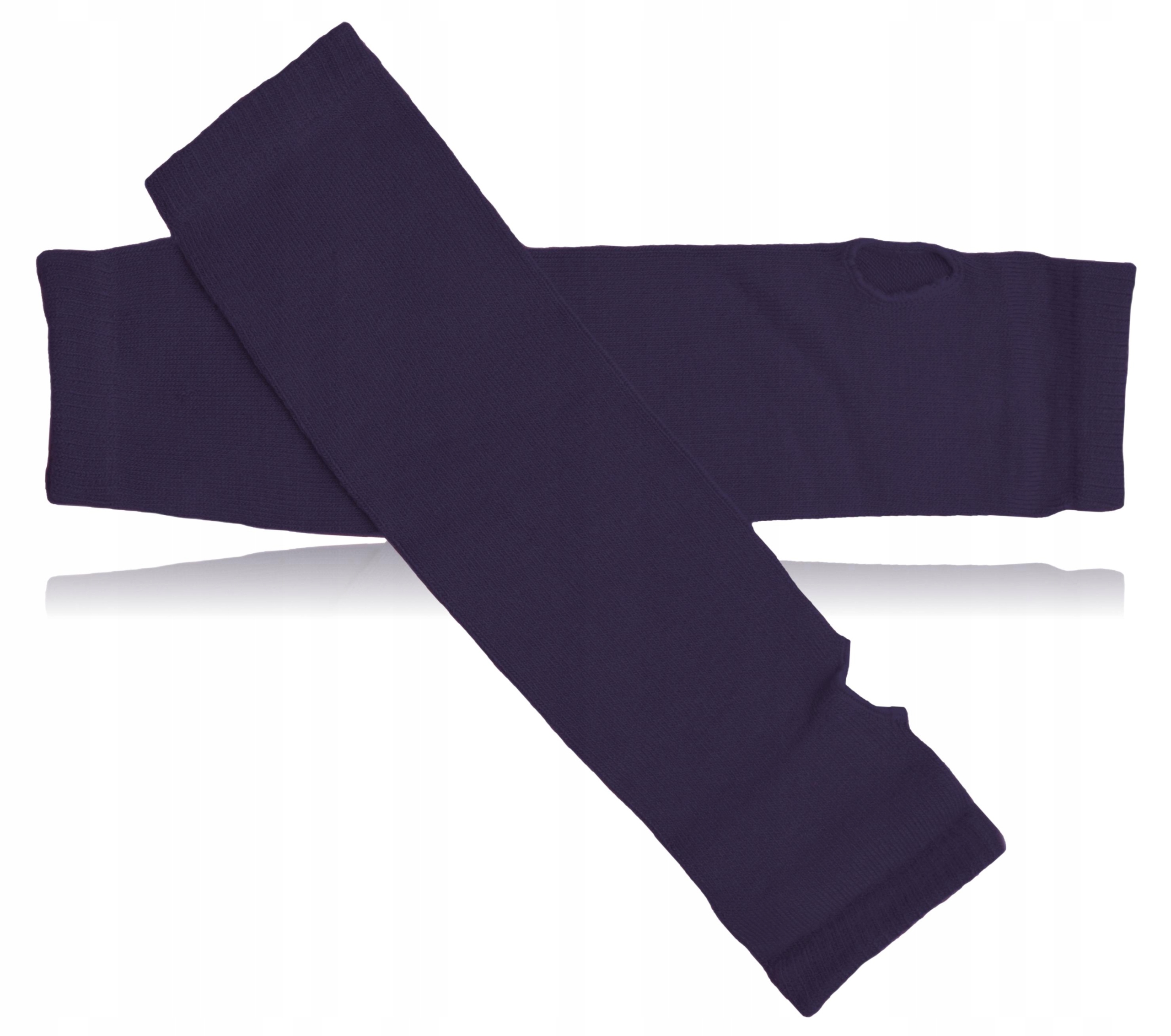 MITENKI GŁADKIE rękawiczki długie BEZ PALCÓW