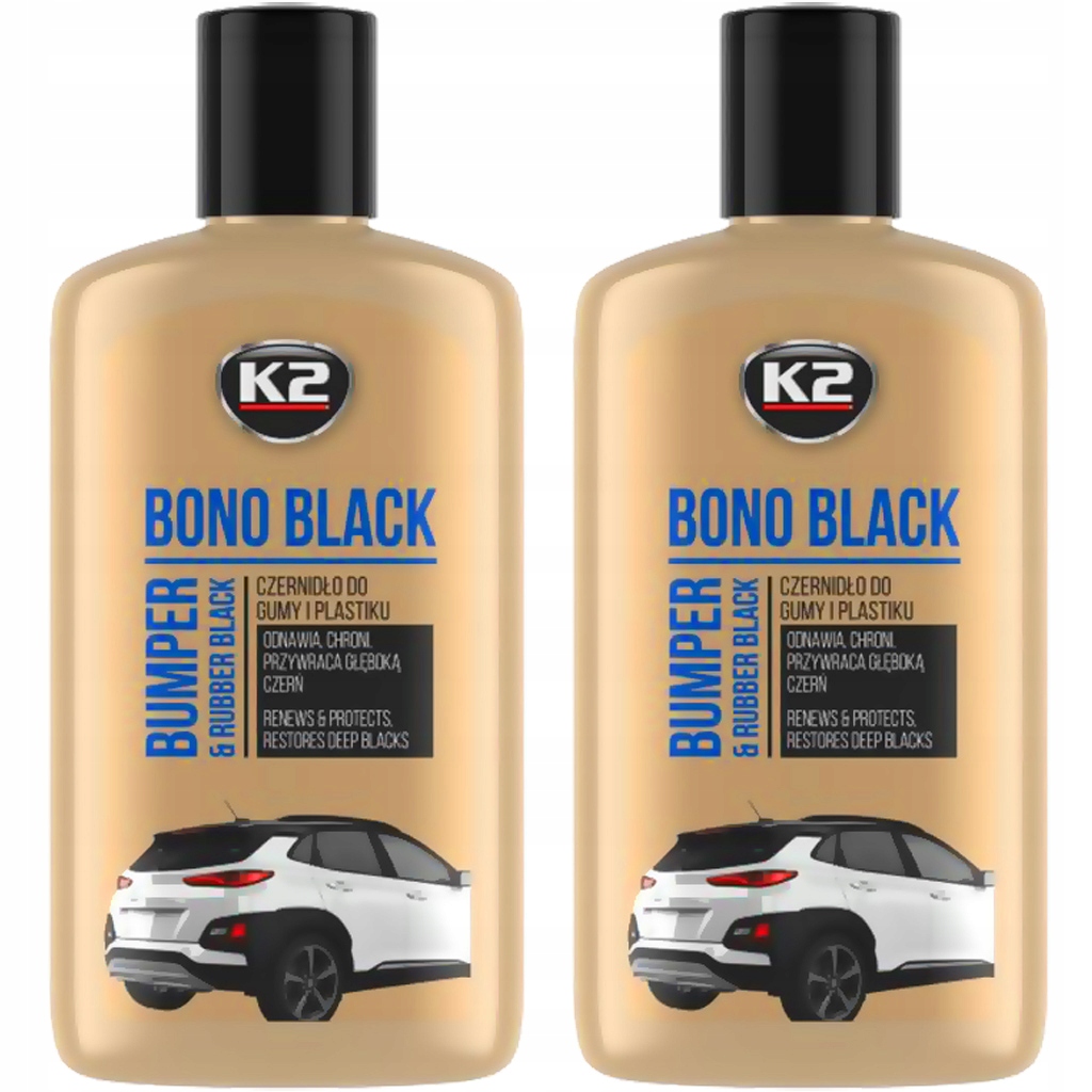 

K2 Bono Black czernidło do Gumy i Plastików 2 Szt.
