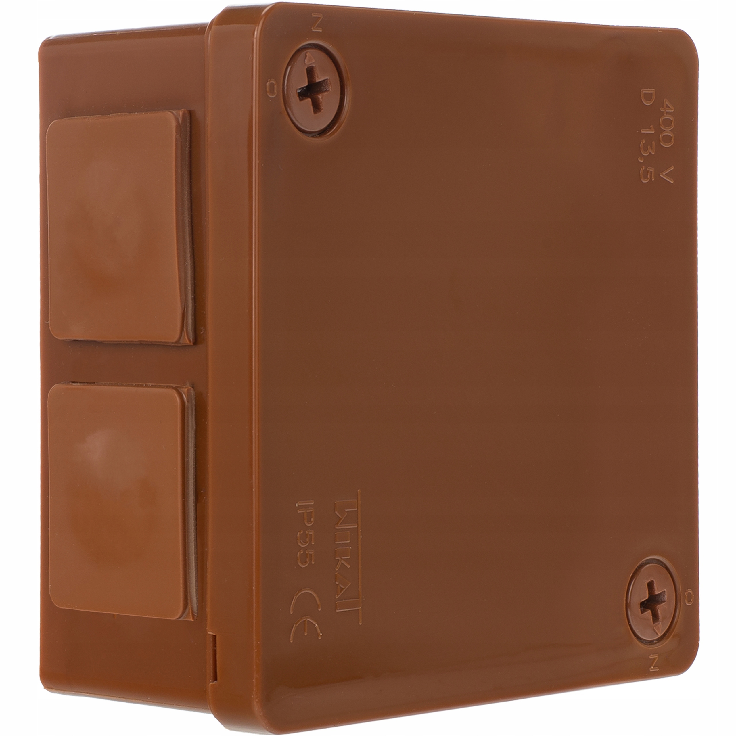 Puszka natynkowa hermetyczna brąz 86x86x40 IP55