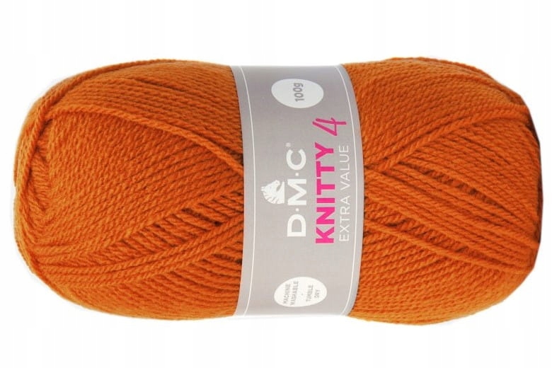 Włóczka DMC Knitty 4 KOL.647 pomarańczowy
