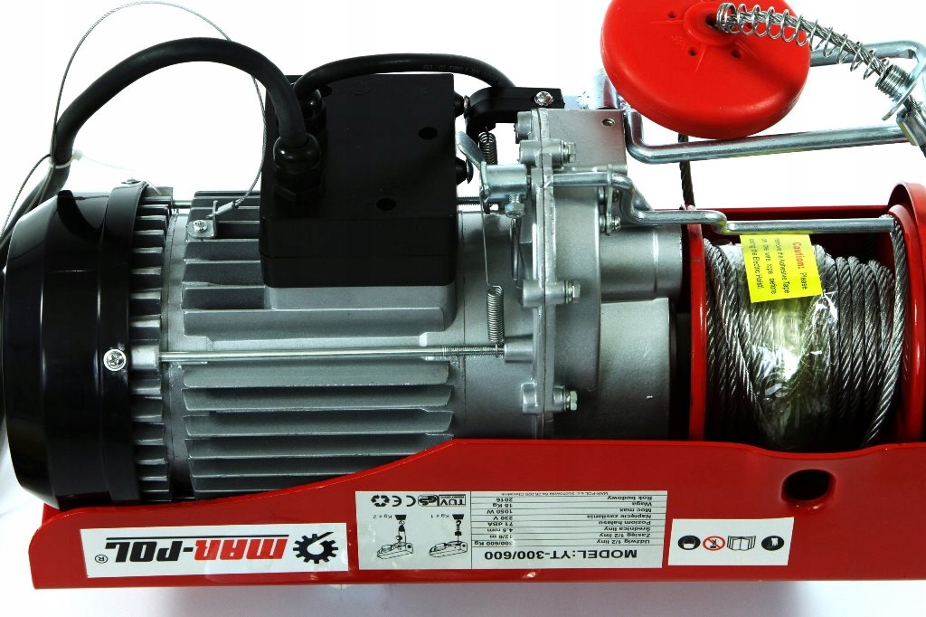 WYCIAGARKA WCIAGARKA BUDOWLANA 300 600 230V LINOWA Weight with packaging 15 5 kg