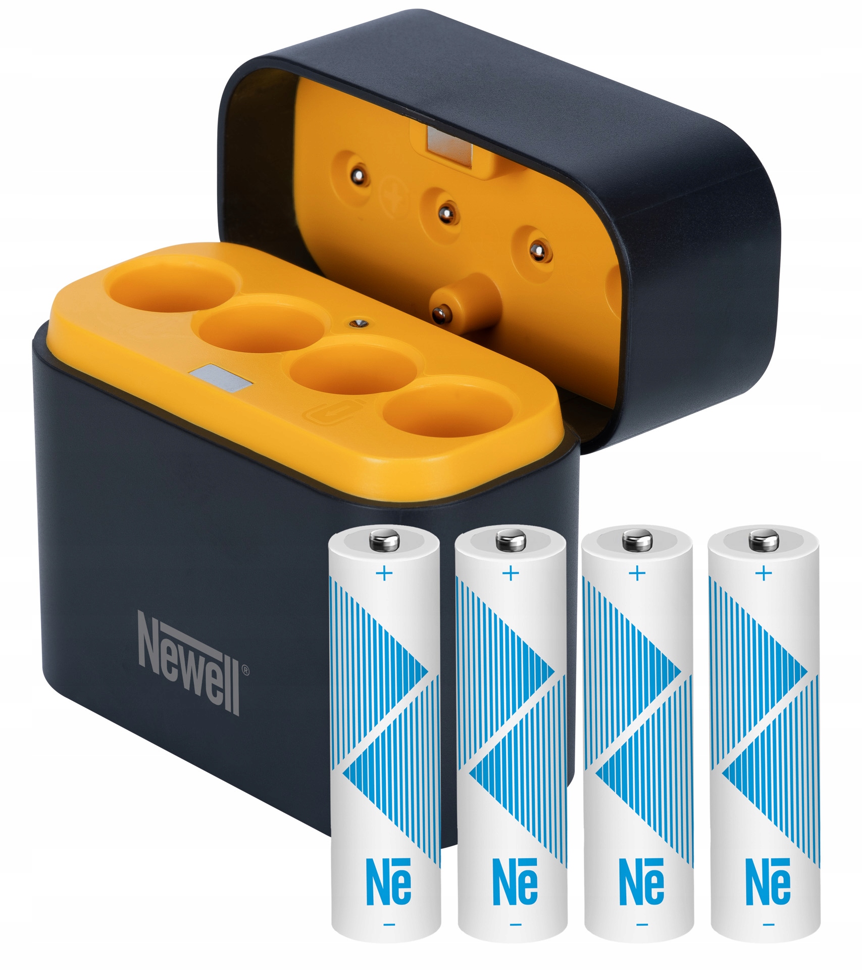 4-kanálová nabíječka Newell pro Li-ion 4 akumulátory Li-ion Aa 2200 mAh