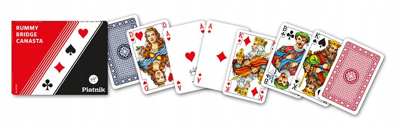Karty do Gry PIATNIK 2 Talie Standard GRA KARCIANA Liczba talii 2