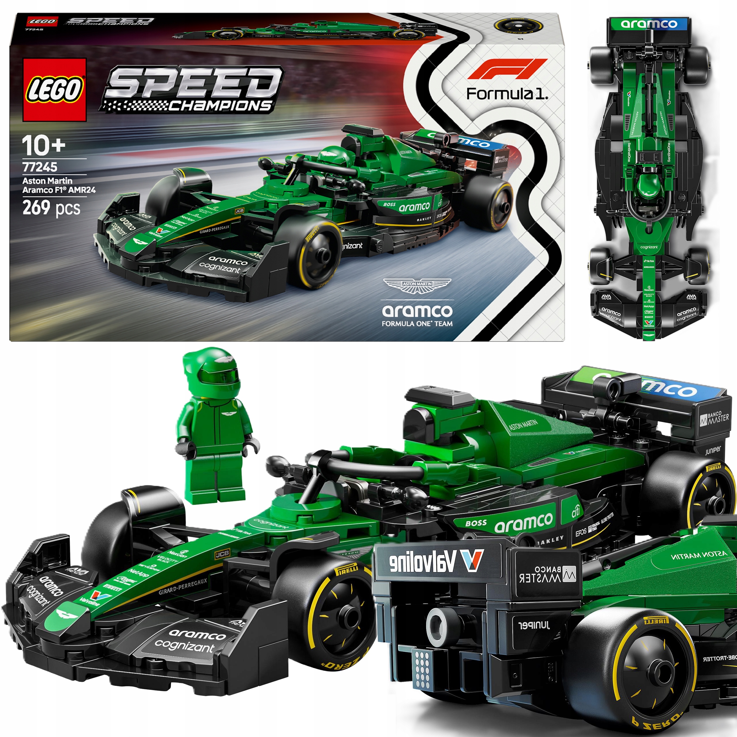 Lego Speed Champions Bolid F1 Aston Martin Aramco AMR24 Zestaw Do Zabawy