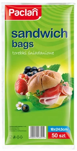 

Paclan Papierowe torebki śniadaniowe, 50 sztuk