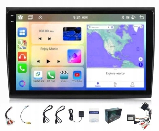 Gps Navigace Fiat Bravo 2007-2012 Usb Bt Carplay Wifi 4GB 64GB