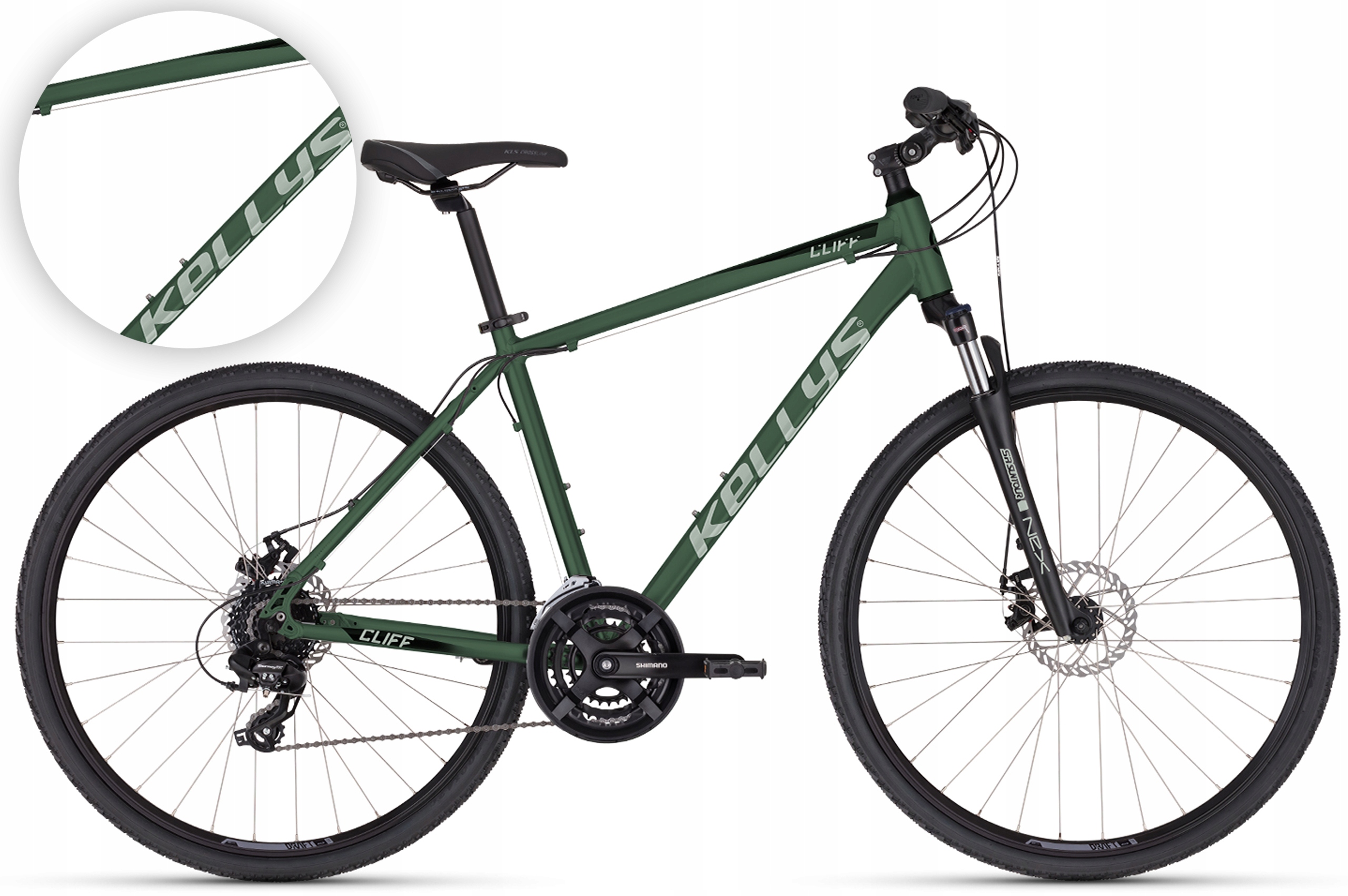 Rower 28" Crossowy Kellys Cliff 70 rama M 48 cm Moss Green zielony R26