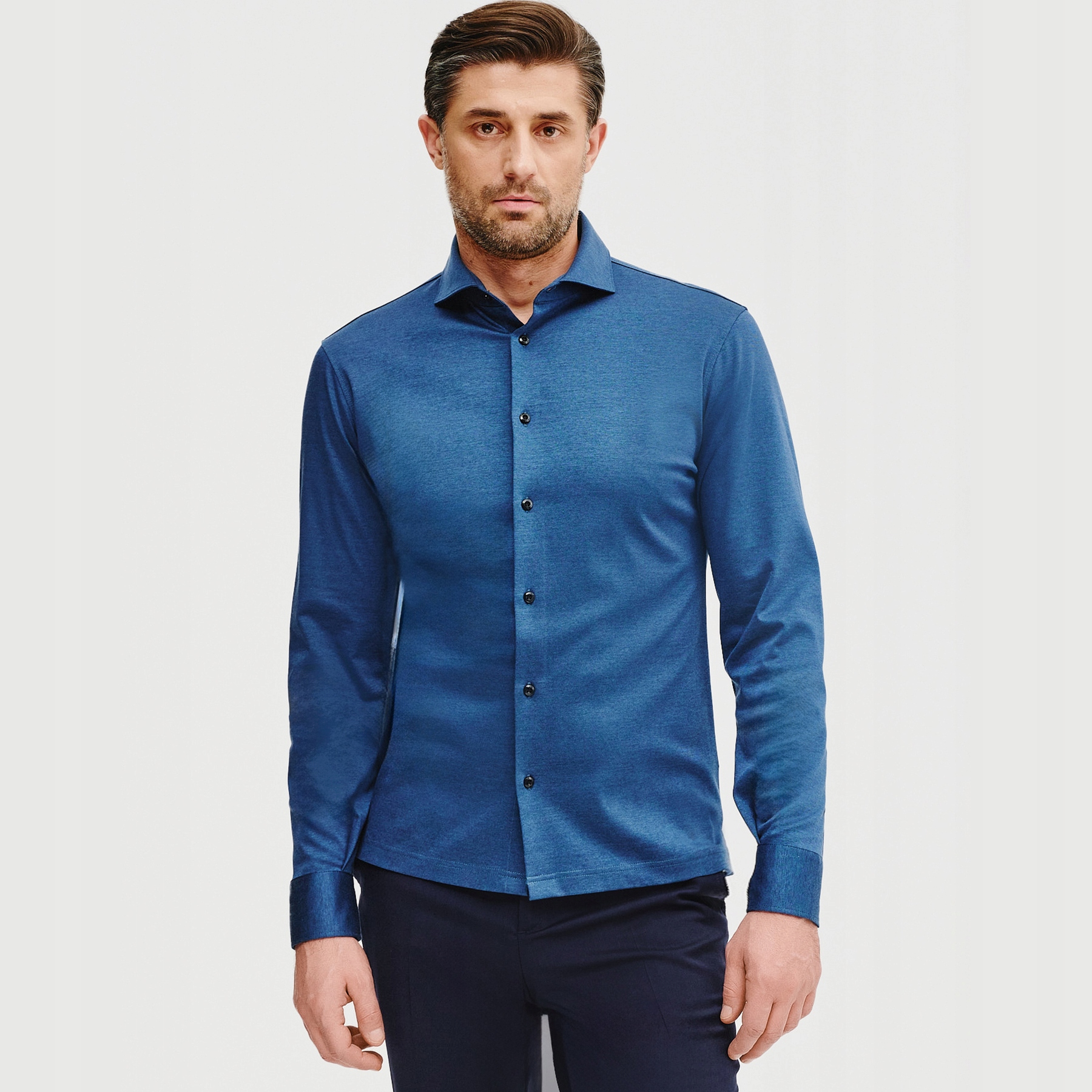 Pánská bavlněná tmavě modrá košile Pako Lorente vel M