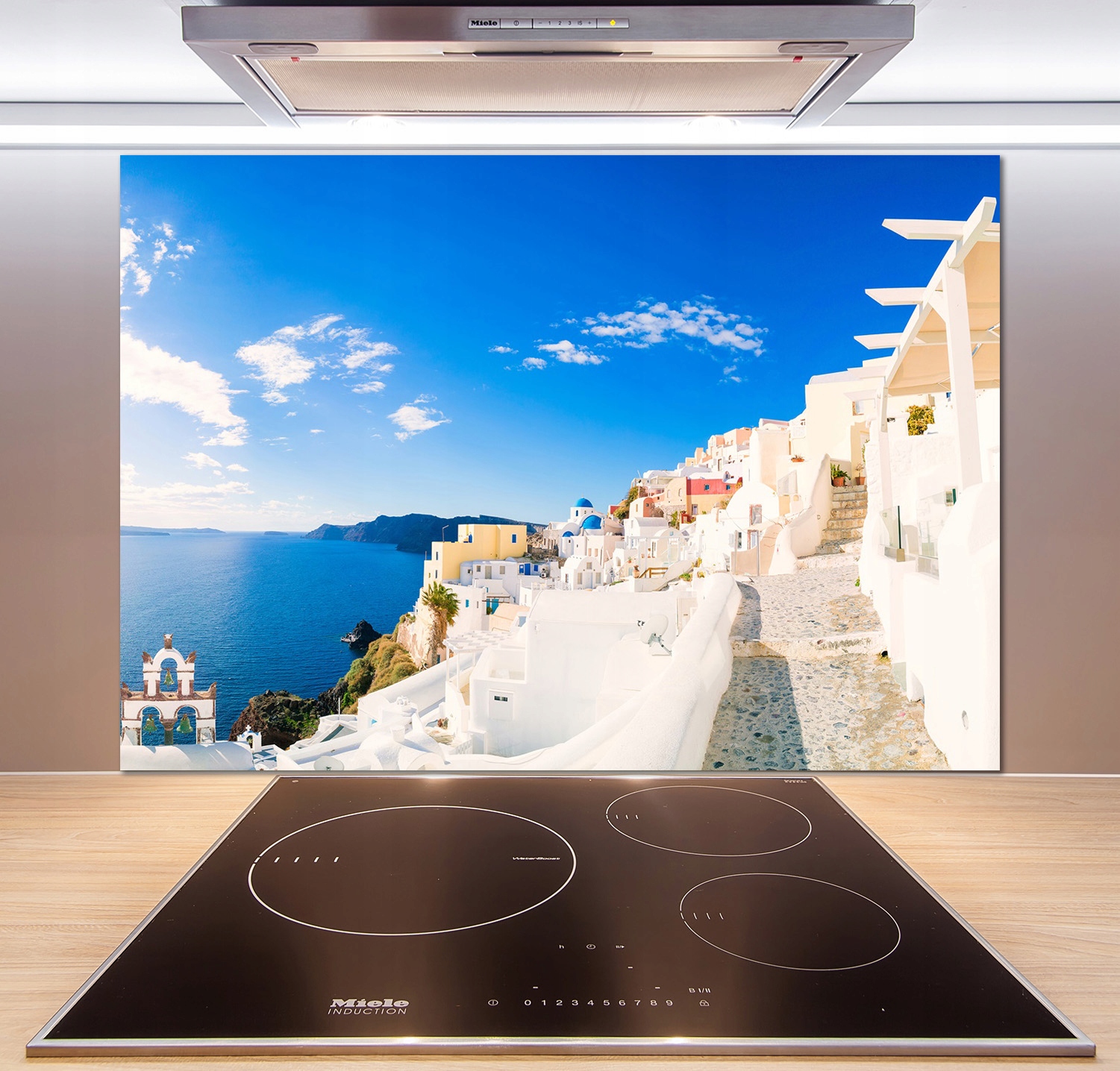 

Panel do kuchni Santorini Grecja 100x70 cm + Klej