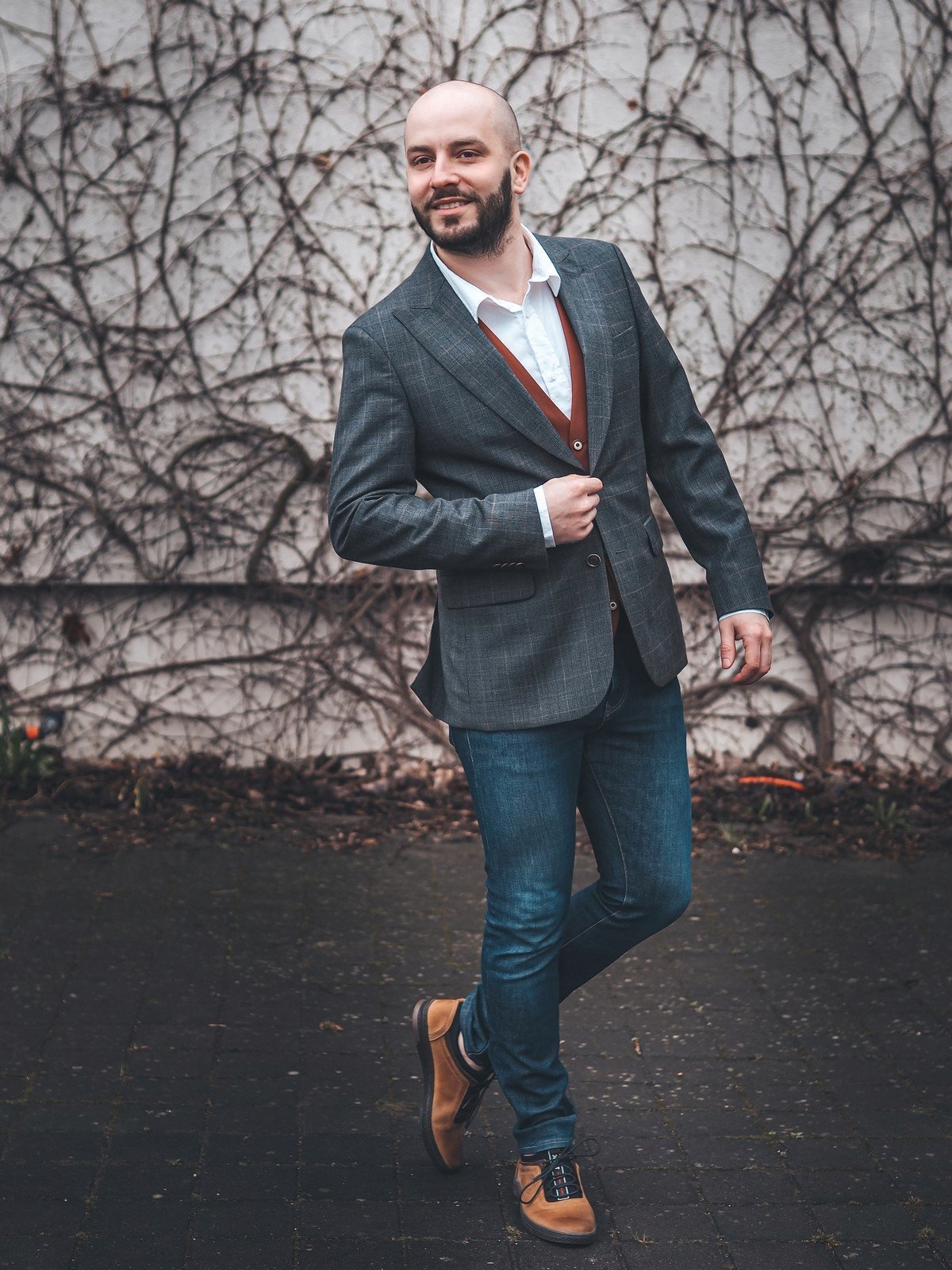 BUTY MĘSKIE SKÓRA CASUAL K24 CAMEL POLSKIE 42 Oryginalne opakowanie producenta pudełko