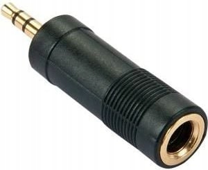 Adapter AV Lindy Jack 3.5mm Jack 6.3mm czarny (35621)