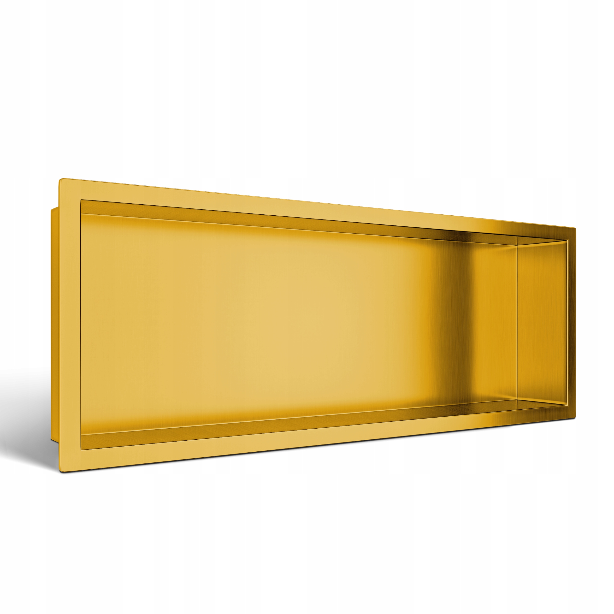 Wall-box One Gold Zlatá výklenková polica 60x20x10 cm z nehrdzavejúcej ocele