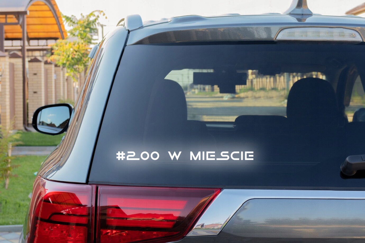#200 W MIEŚCIE - Naklejka na samochód na auto - ODBLASKOWA Producent Inny