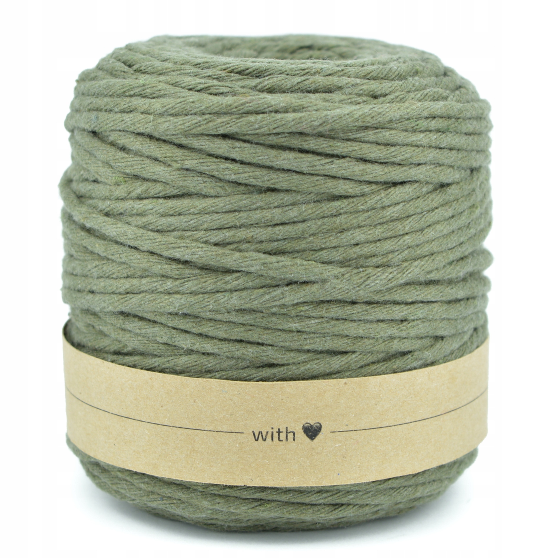 Sznurek bawełniany do makramy 5mm 100m khaki Marka Inna
