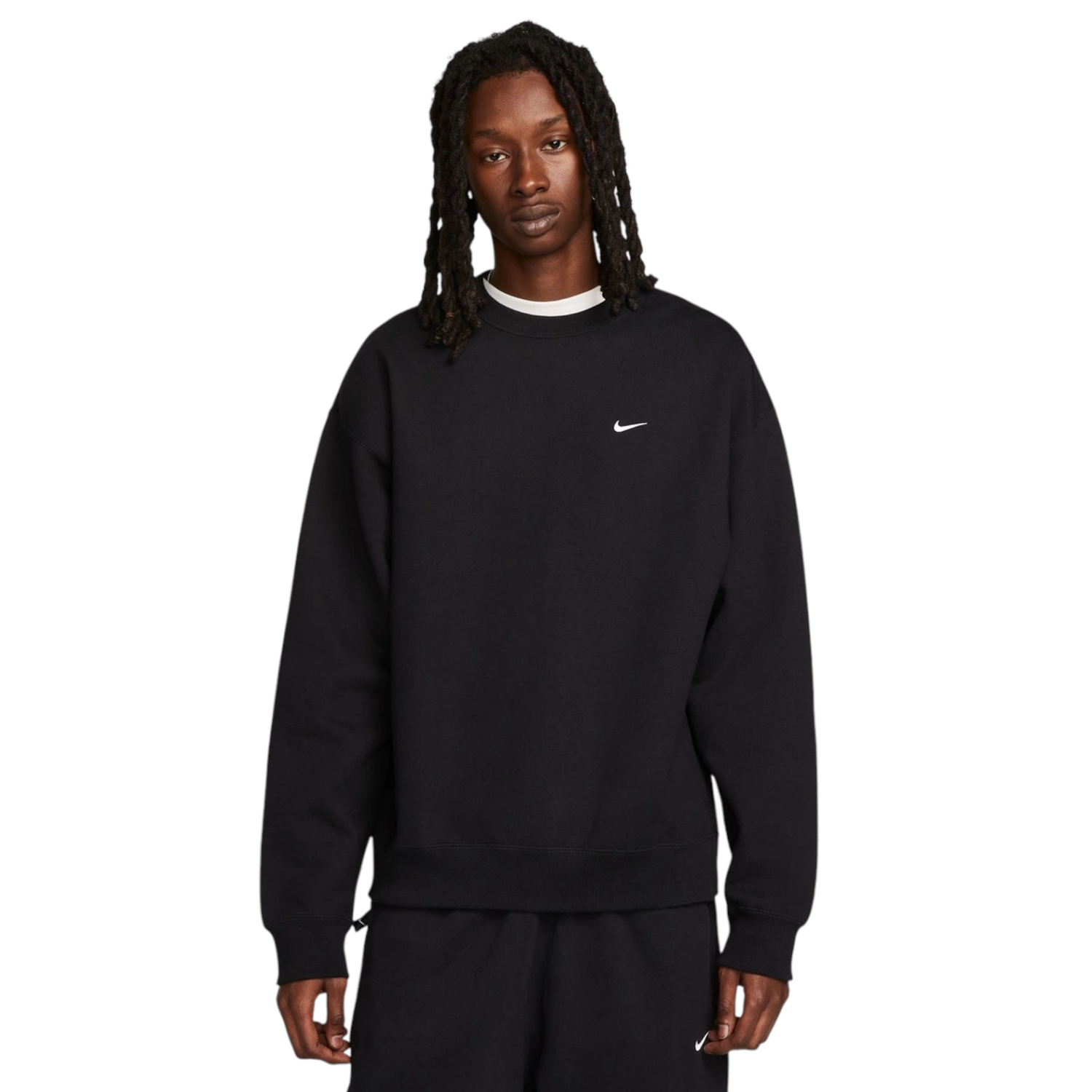 Pánská Mikina Nike Solo Swoosh Fleece Crew [M] černá