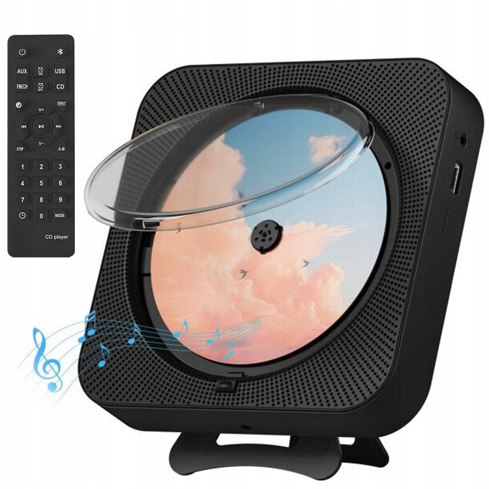 Přenosný CD Přehrávač Podporuje Bluetooth/fm/aux Rádio/sd Kartu Dálkové Ovládání