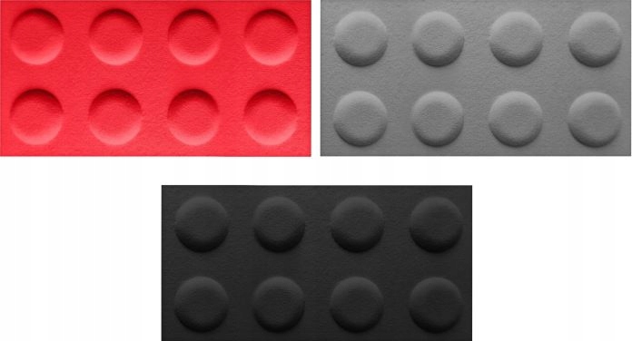 PANELE ŚCIENNE KLOCKI 60X30 FILCOWE MIĘKKIE SOFT 6 Kształt wzoru prostokąty