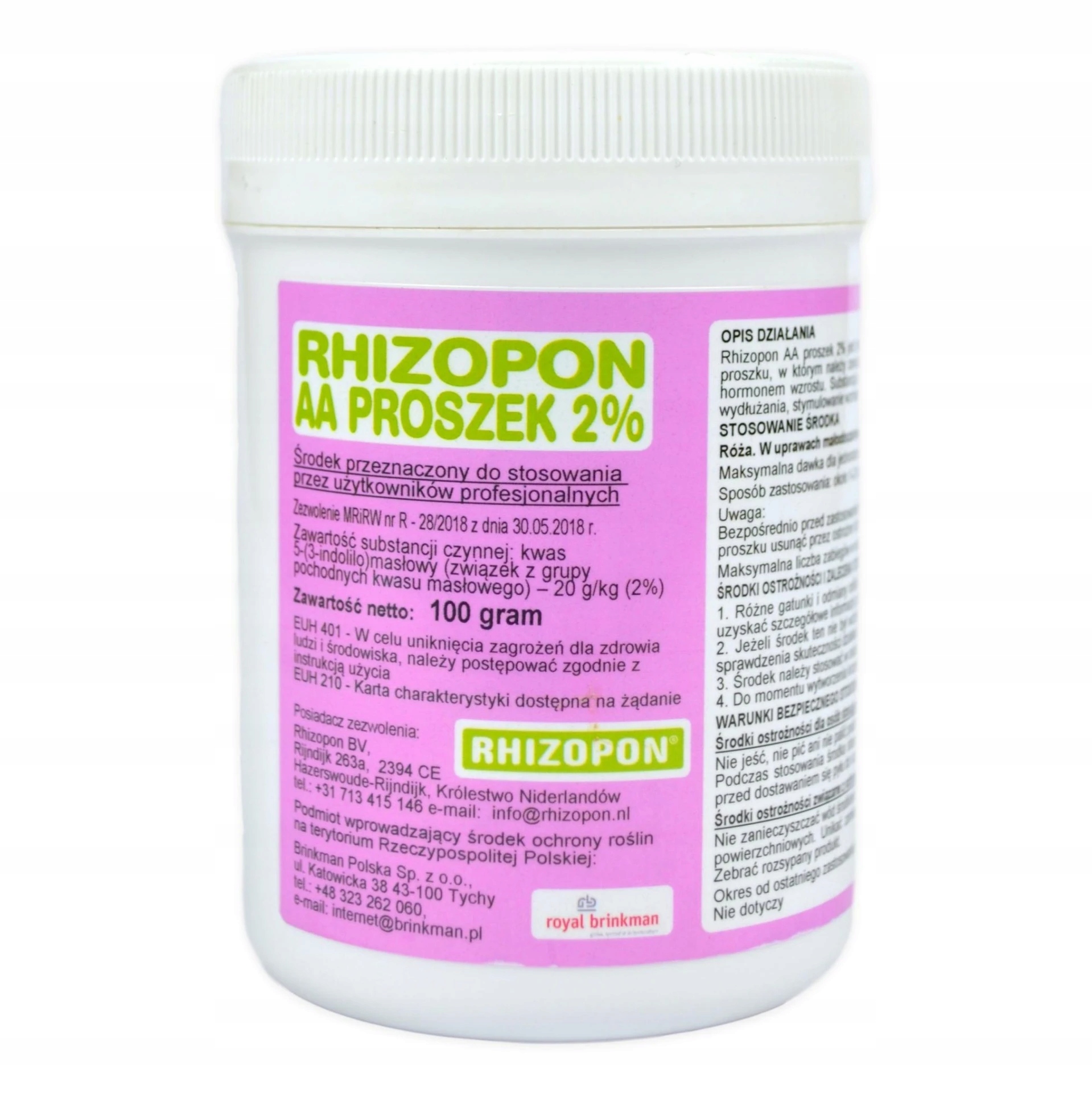 

Rhizopon Aa 2% 100g Ukorzeniacz Regulator Wzrostu