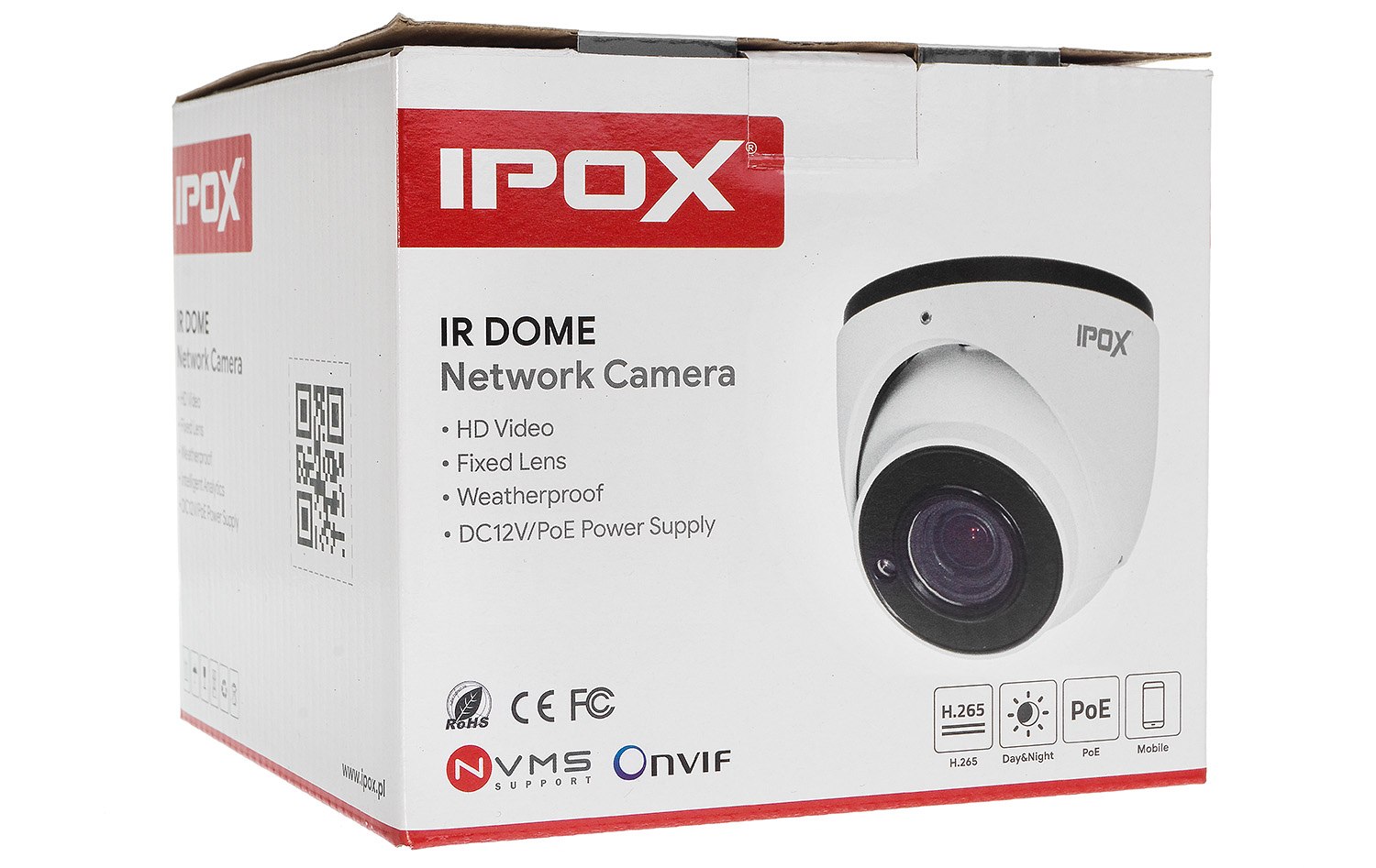 KOLOROWA KAMERA IP IPOX 2MP PX-DIC2028WL LIGHT EXP Klasa szczelności kamery IP67