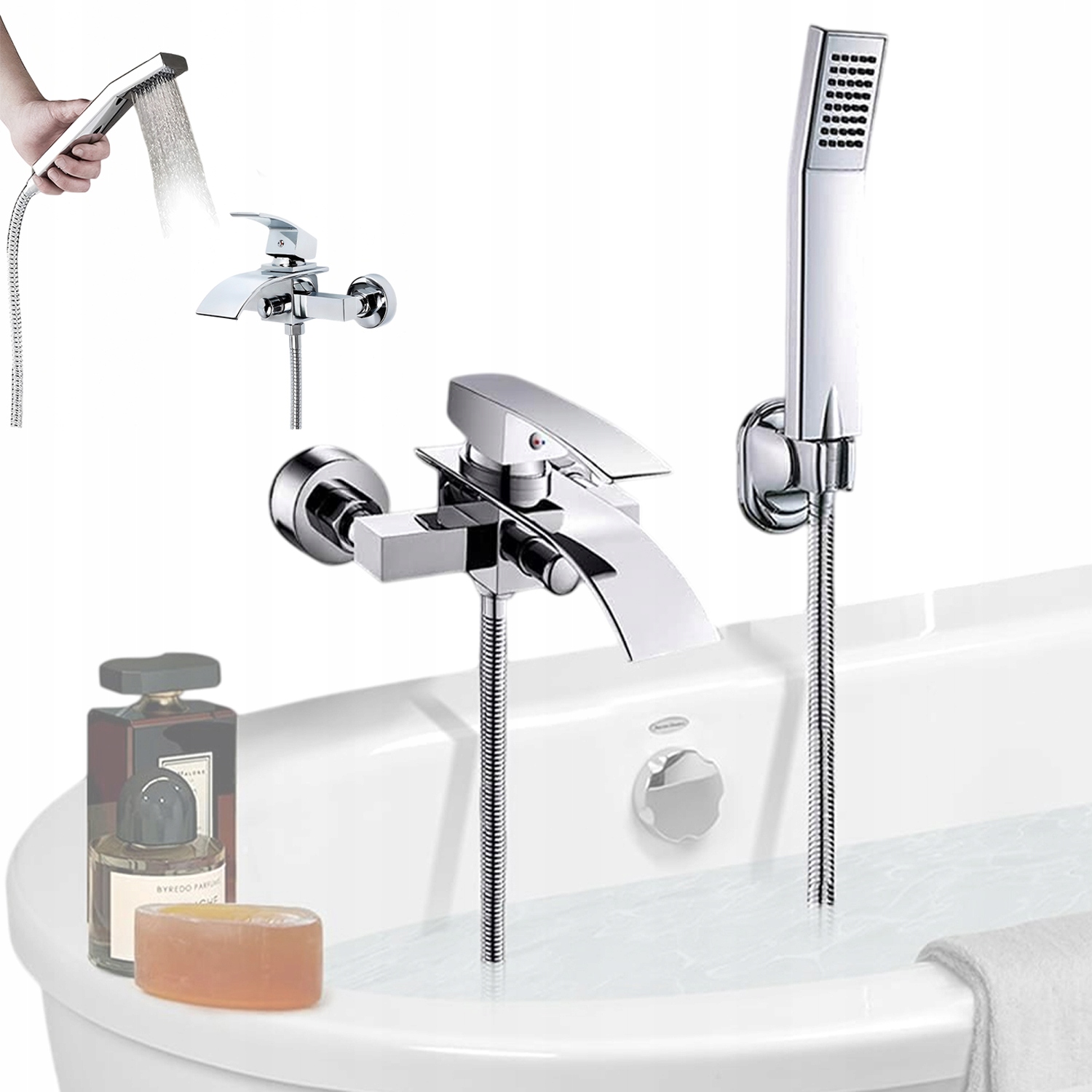 Sprchová Baterie Koupelnová Nástěnná Loft Sprchový Set Cubic