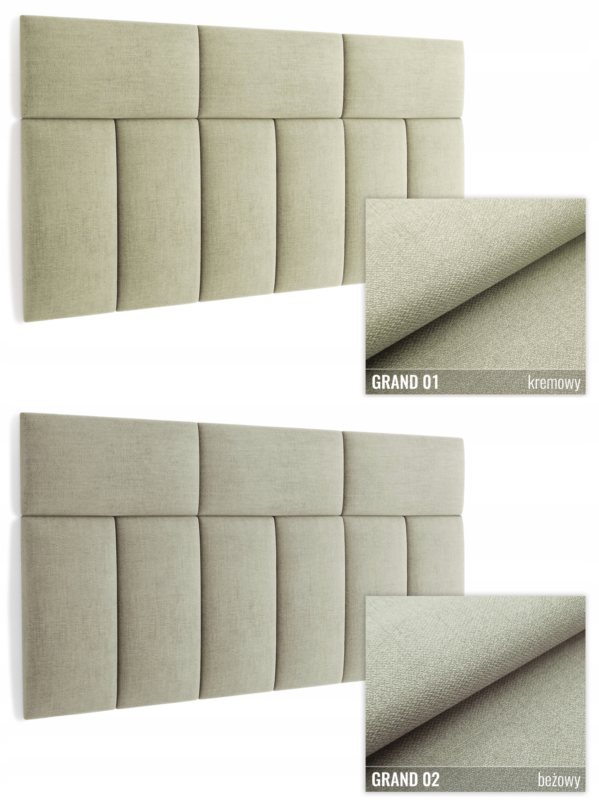 40 x 30 PANELE ŚCIENNE TAPICEROWANE KOLORY GRAND Producent inna