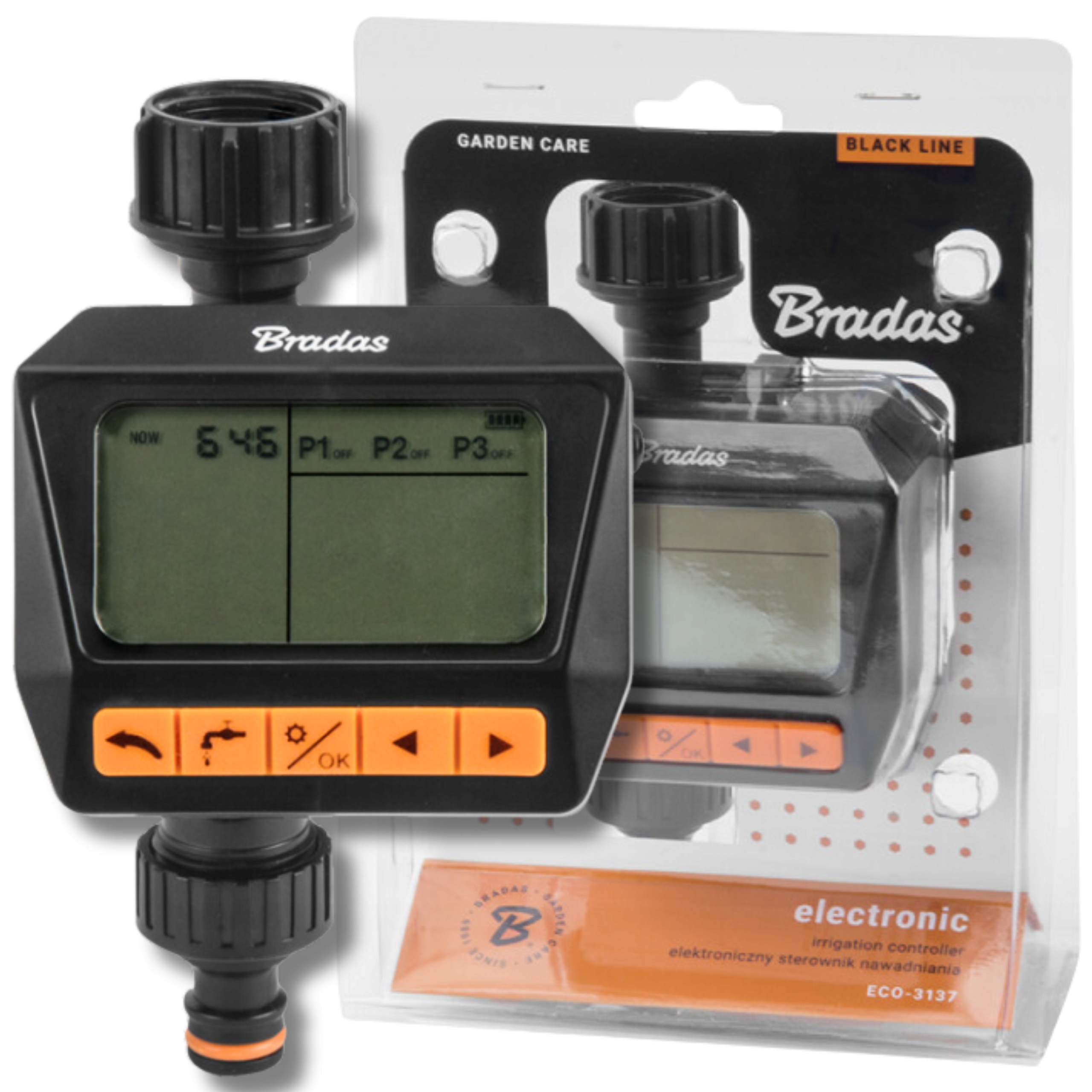 Sterownik nawadniania Elektroniczny Na kran 3/4" Programator zraszaczy