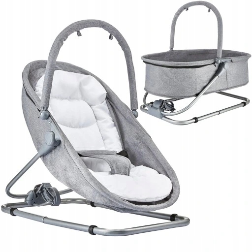 LEŻACZEK + BUJACZEK + KOŁYSKA 3W1 -MobySystem MILA ELEGANCKI LEŻACZEK