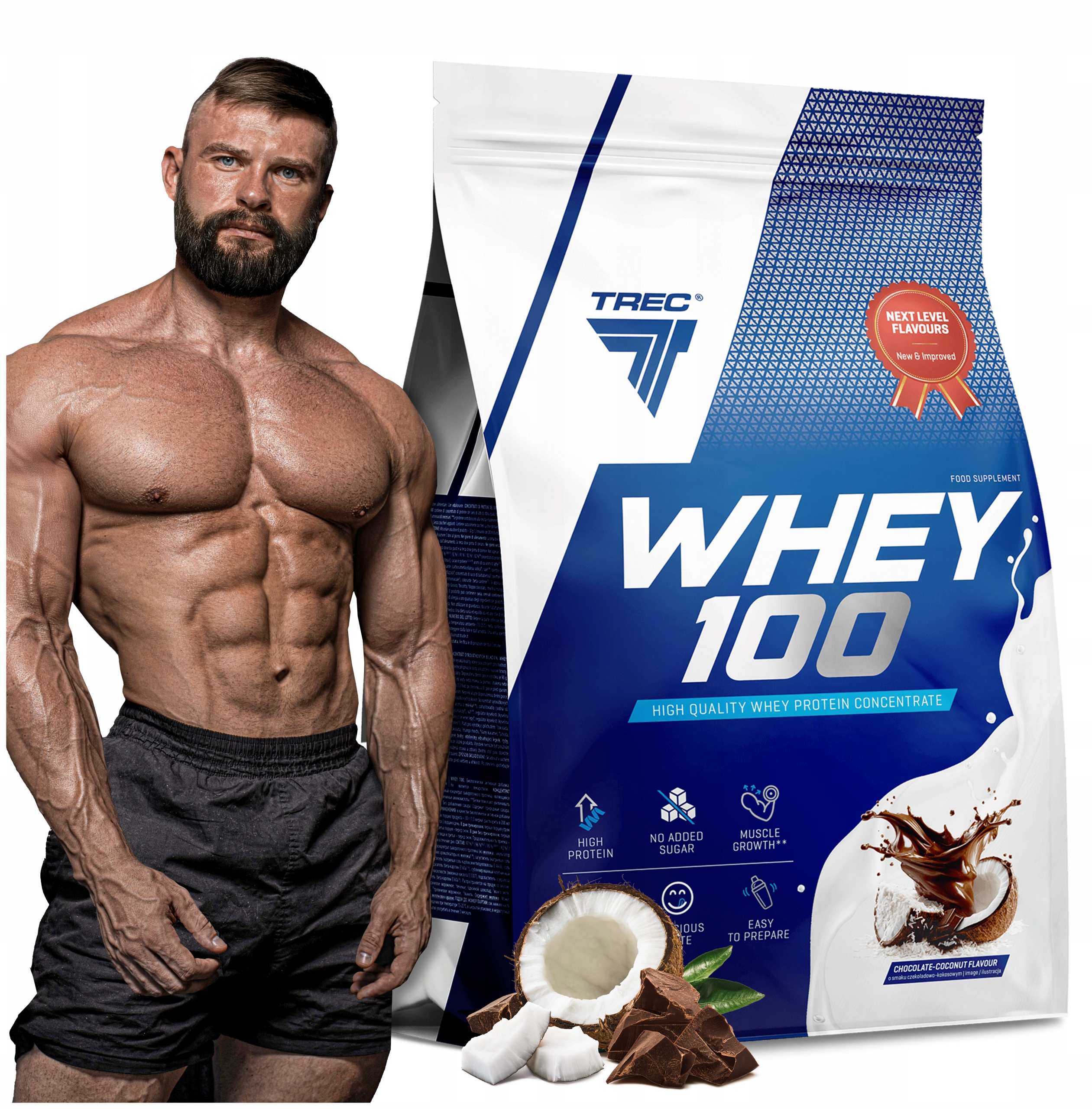 Trec Protein Premium XXL 2275G Whey Protein 100 Protein Koktejl Wpc