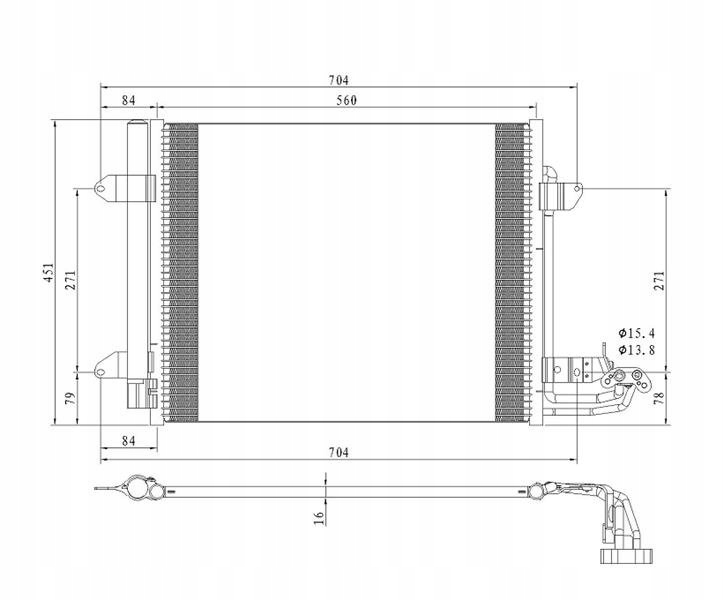 Chłodnica Wody Nissan Rogue 14 - 17 A/T Producent części Various Mfr