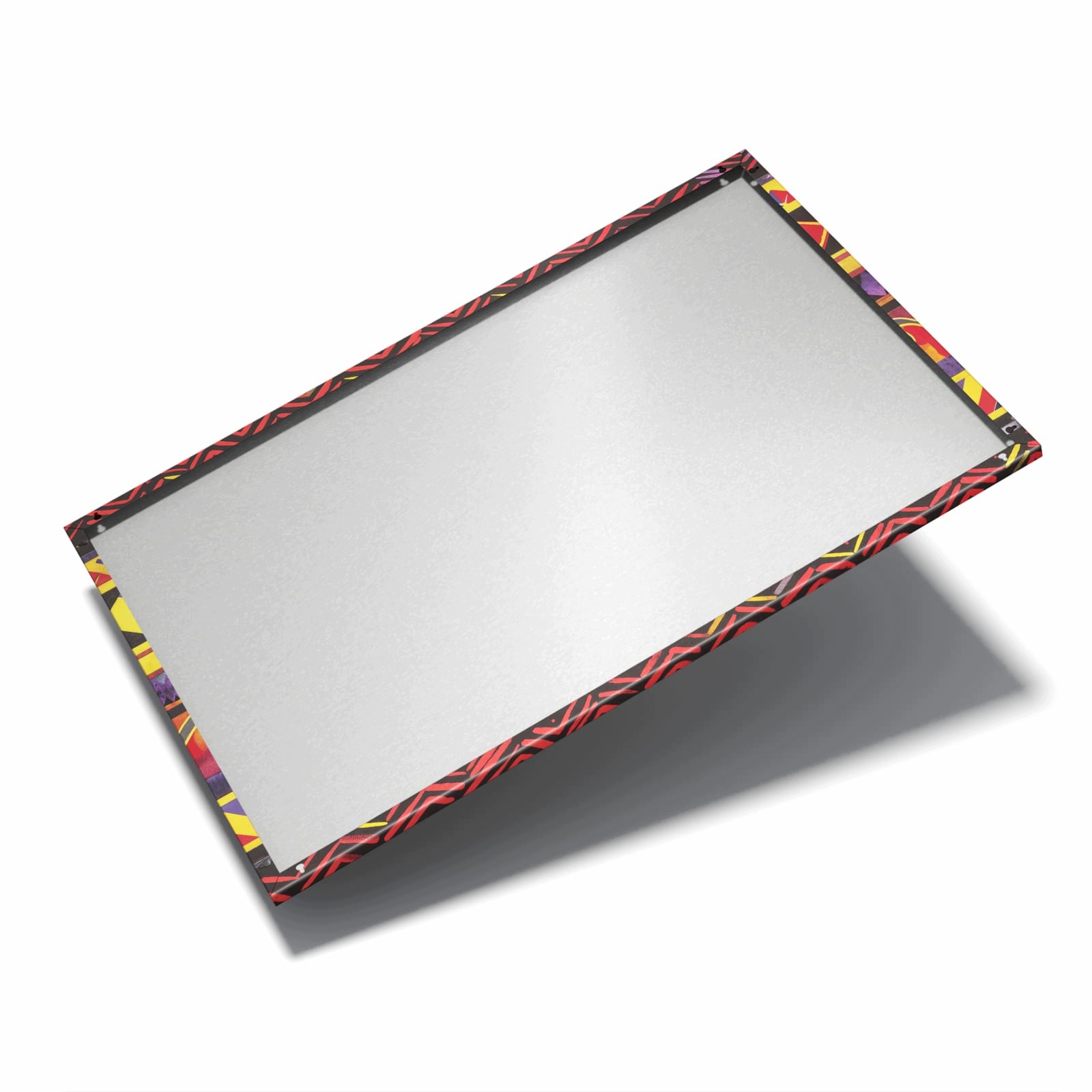 Magnetická tabule Etnický Vzor Černý Červený 90 × 60 cm
