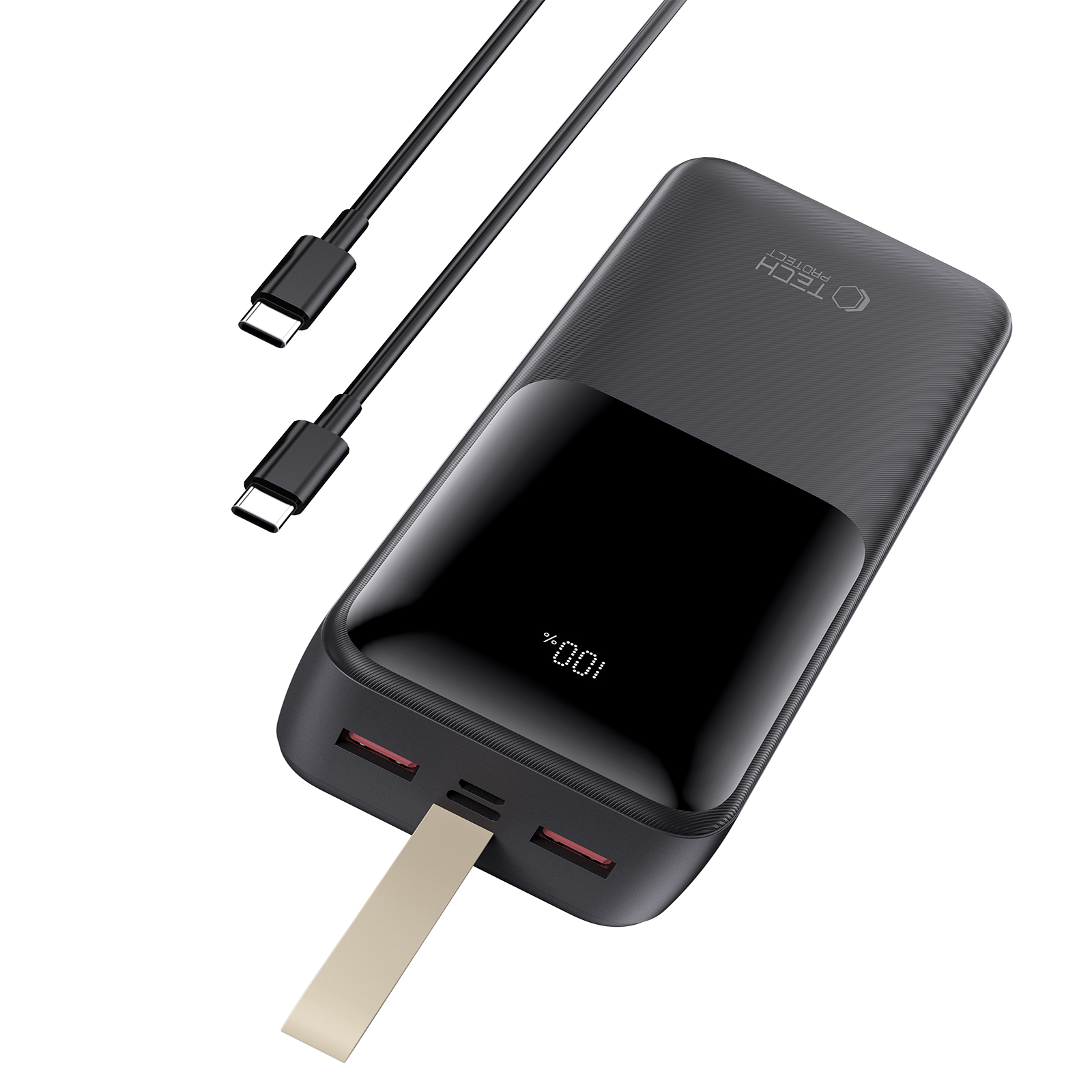 Výkonná Powerbanka 30000MAH Usb-a Usb-c Type-c Led